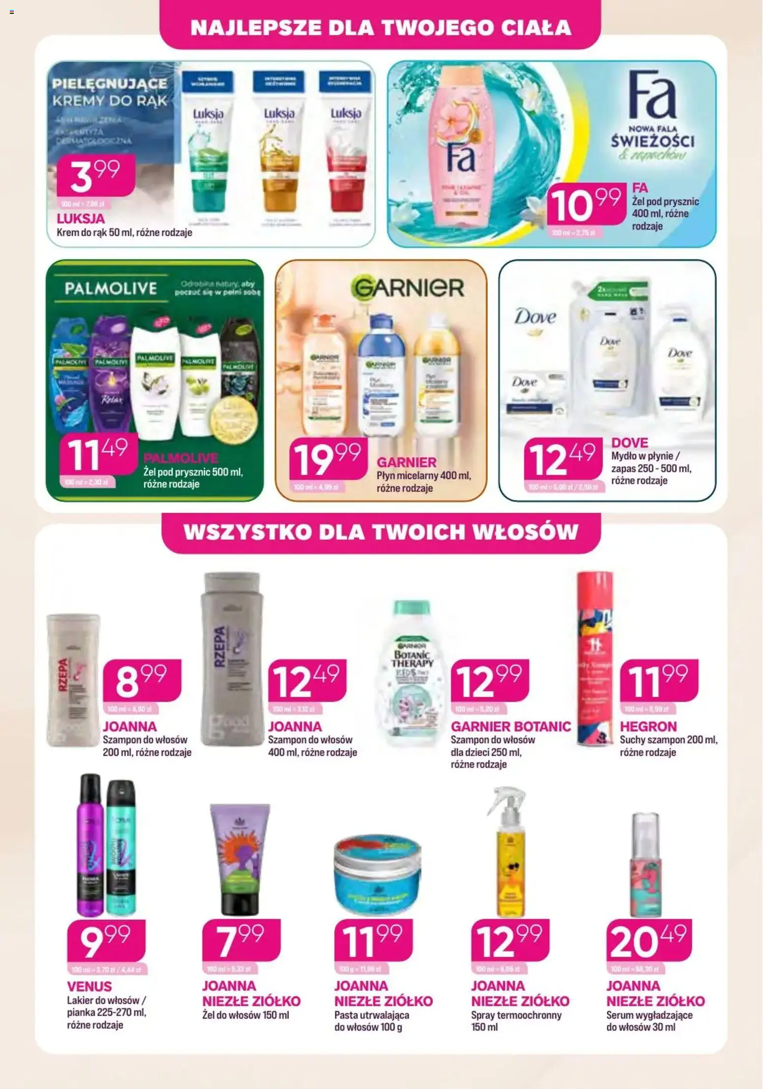 Koliber Gazetka od 10.11.2025 | Strona: 5 | Produkty: Prysznic, Szampon, Lakier do włosów, Krem