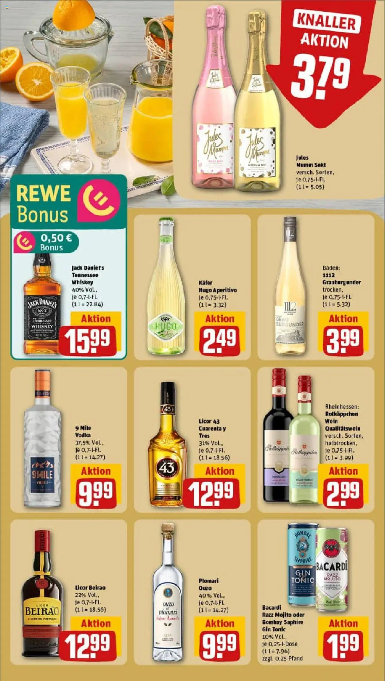 Rewe prospekt Weimar	 - gültig ab dem 03.08.2025 | Seite: 19 | Produkte: Rotkäppchen, Wein, Vodka, Gin