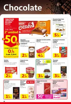 Vista previa Alcampo - HP Catalán válido desde el 12.02.2026 | Página: 18 | Productos: Crema de cacao, Té, Chocolate con leche, Φρυγανιές σικάλεως