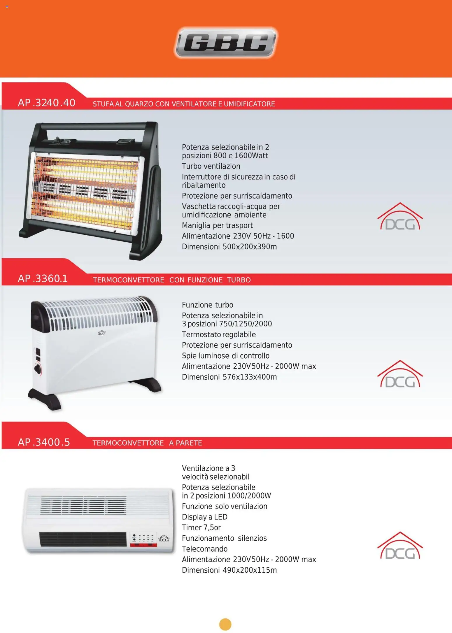 Volantino GBC del 24.10.2025 | Pagina: 3 | Prodotti: Ventilatore, Telecomando, Stufa