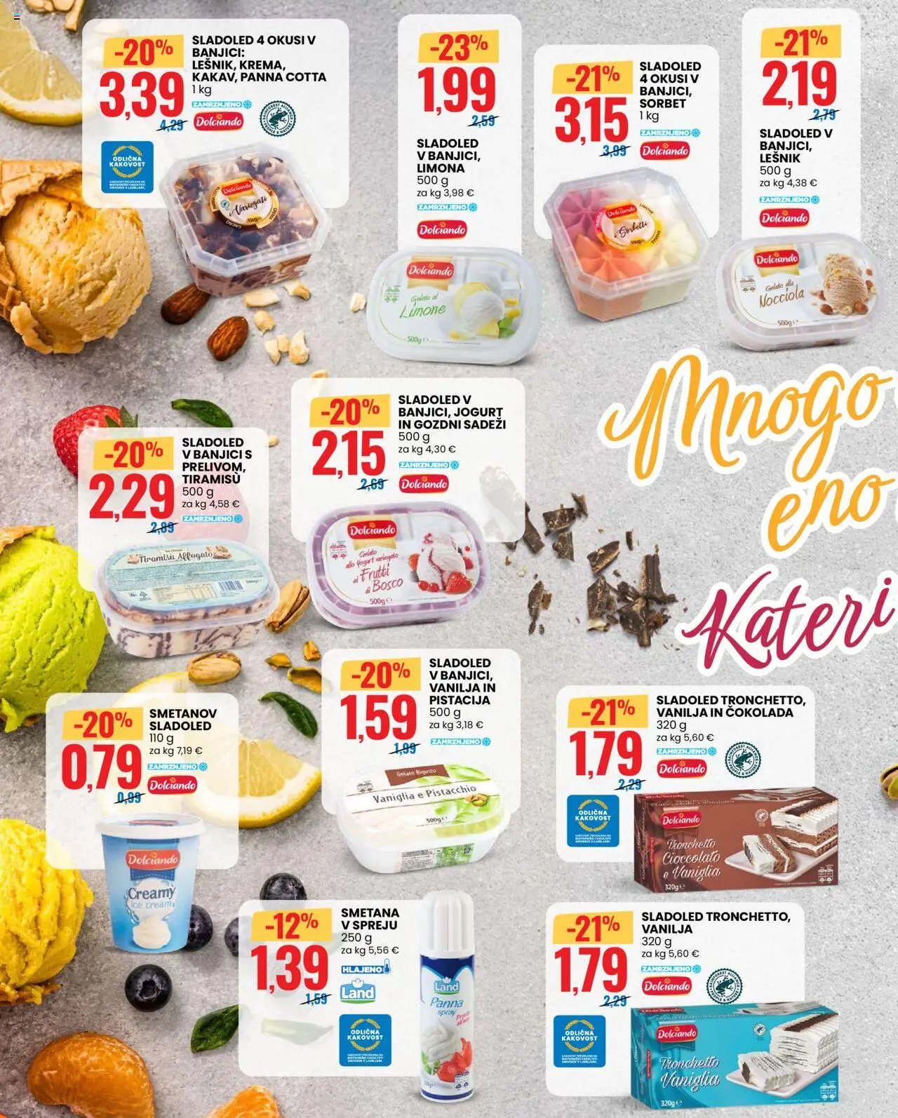 Eurospin katalog │ velja od 07.08.2025 | Stran: 14 | Izdelki: Jogurt, Cokolada, Sladoled, Limona