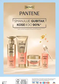 PANTENE GROW ABUNDANT ANTI HAIR-LOSS SHAMPOO, Strenghtens scalp's hold onto hair root. 900MG PRO-VITAMIN COMPLEX + NIACINAMIDE. CLINICALLY PROVEN - pregled DM Drogerie kataloga - važi od 01.04.2026 | Strana: 40 | Proizvode: Pantene