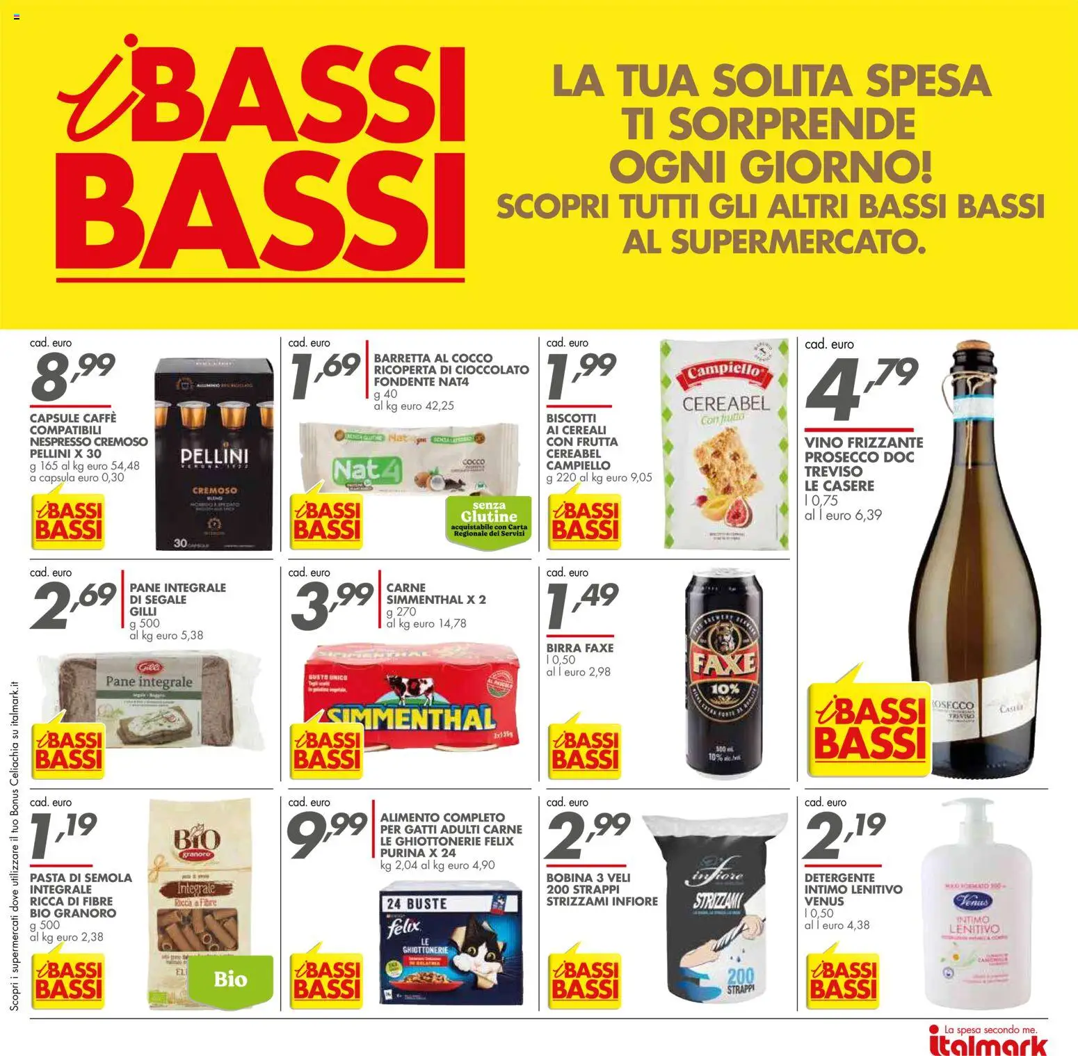 Volantino Italmark del 22.04.2026 | Pagina: 32 | Prodotti: Detergente, Intimo, Vino, Barretta