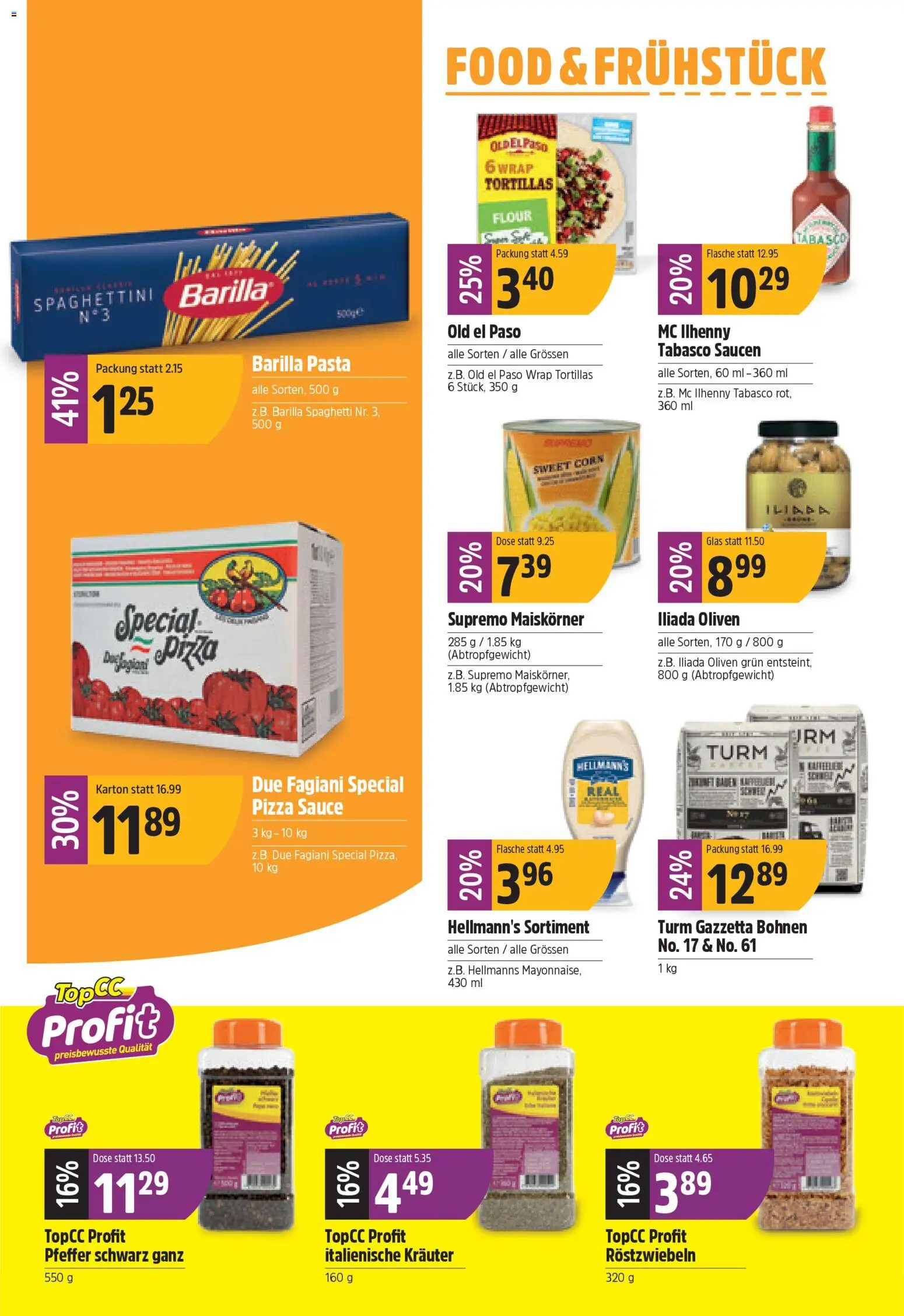 TopCC Aktionen – gültig ab 02.02.2026 | Seite: 14 | Produkte: Barilla, Pasta, Pfeffer, Top
