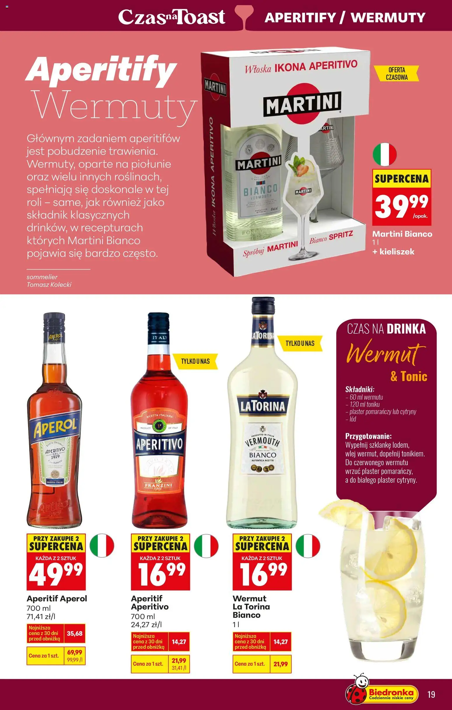 Biedronka Polsko leták - Czas na toast od 09.02.2026 | Strana: 27 | Produkty: Martini, Spritz, Vermouth, Aperitivo