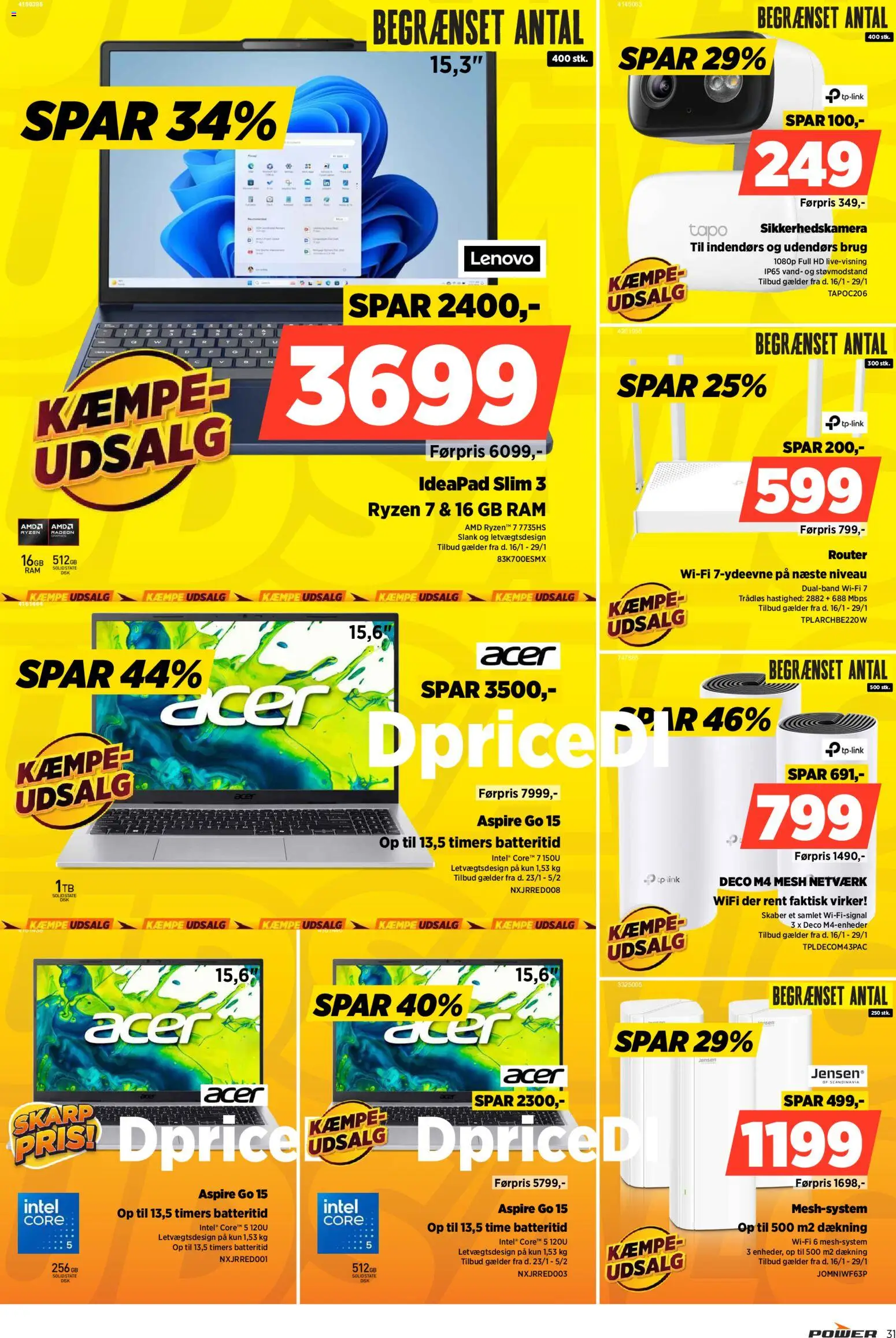 Power tilbudsavis – gyldig fra 16.01.2026 | Side: 31 | Produkter: RAM, Disk, Router