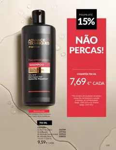 Pré-visualização Reconstruction Shampoo, Infused with Kera-Panthenol Complex. Dry and Damaged Hair Instantly Repaired válido de 01.01.2026 | Página: 155 | Produtos: Shampoo