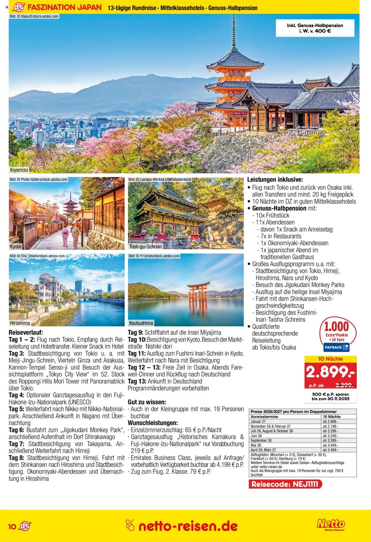 Netto Reisen Reise-Sonderangebote – gültig ab 09.10.2025 | Seite: 10