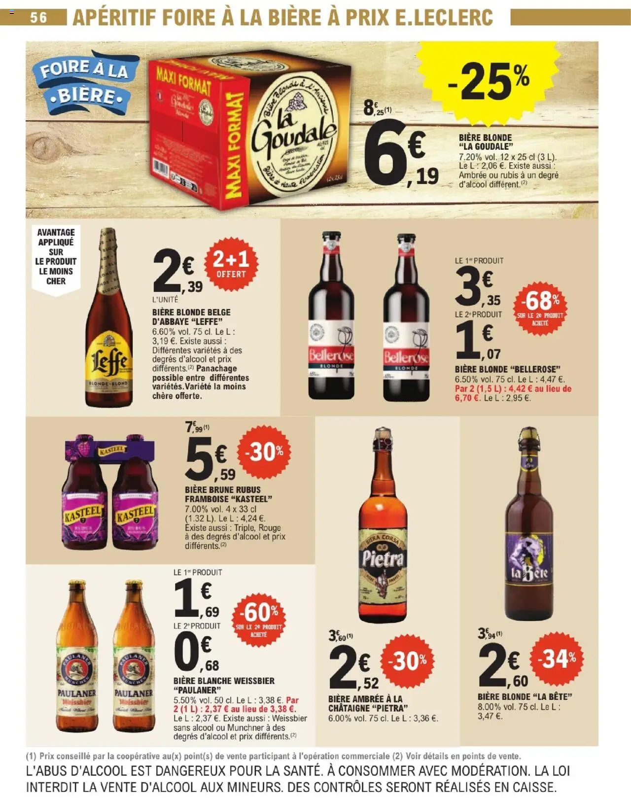  | Page: 56 | Produits: Goudale, Biere blonde la goudale, Bière blonde, Bière
