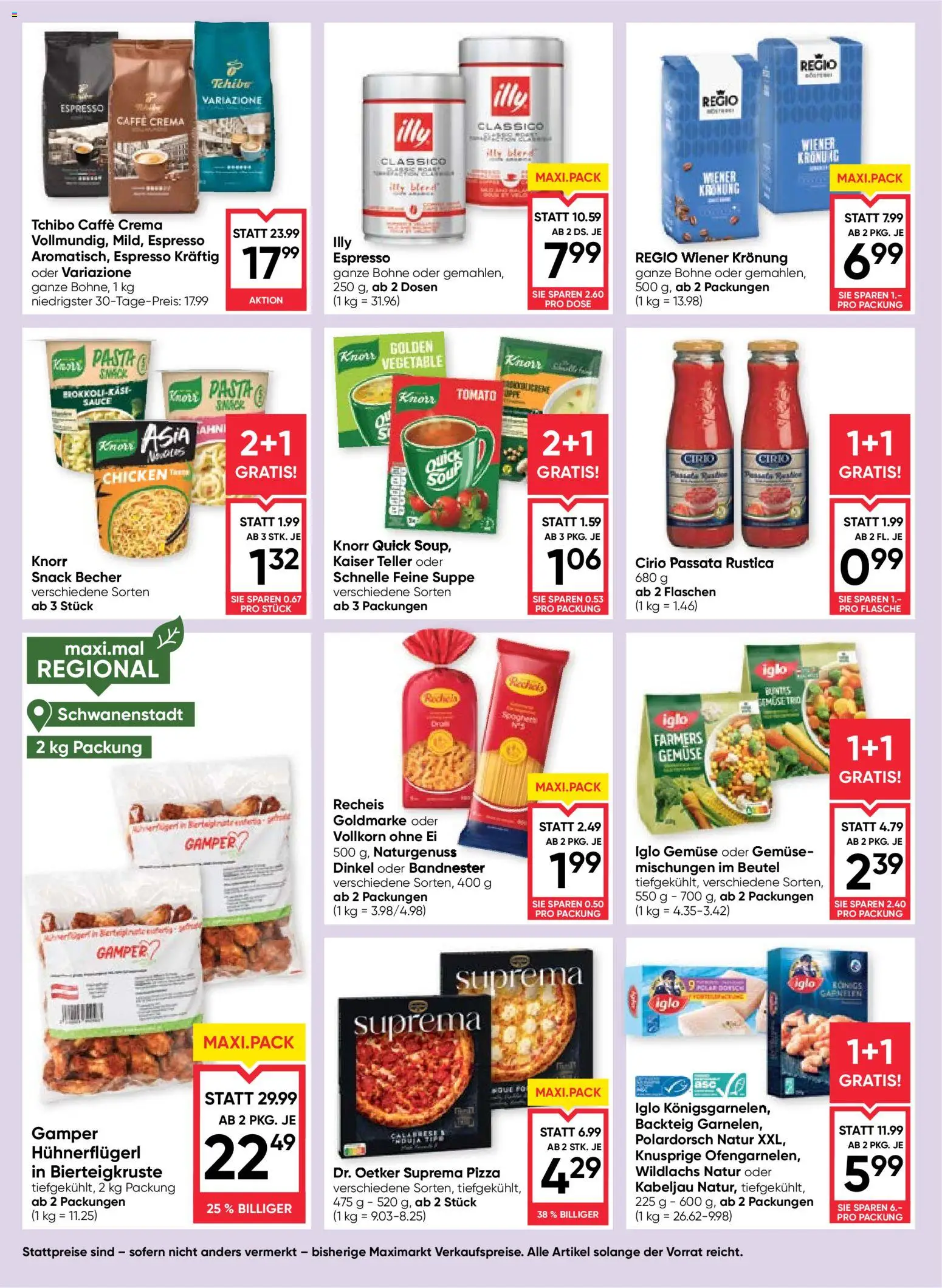 Maximarkt Flugblatt gültig ab 02.01.2026 | Seite: 12 | Produkte: Pasta, Gemüse, Pizza