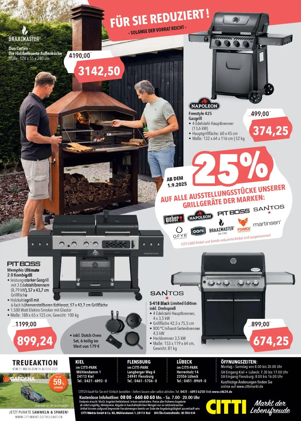 CITTI Markt - Camping und Garten - gültig ab dem 30.07.2025 | Seite: 8 | Produkte: Gewicht, Uhr