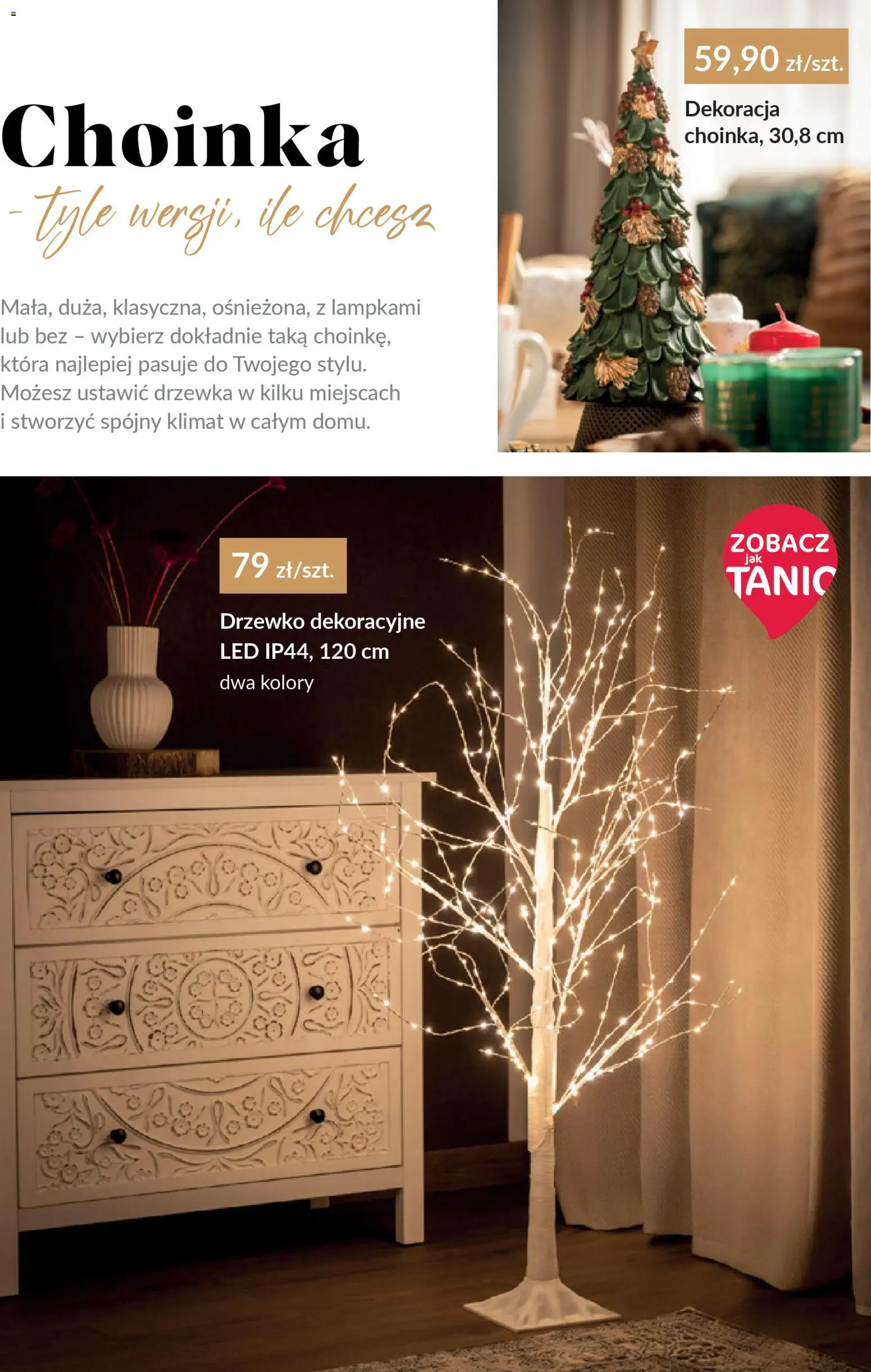 Salony Agata Gazetka - Katalog świąteczny od 05.12.2025 | Strona: 6 | Produkty: Choinka