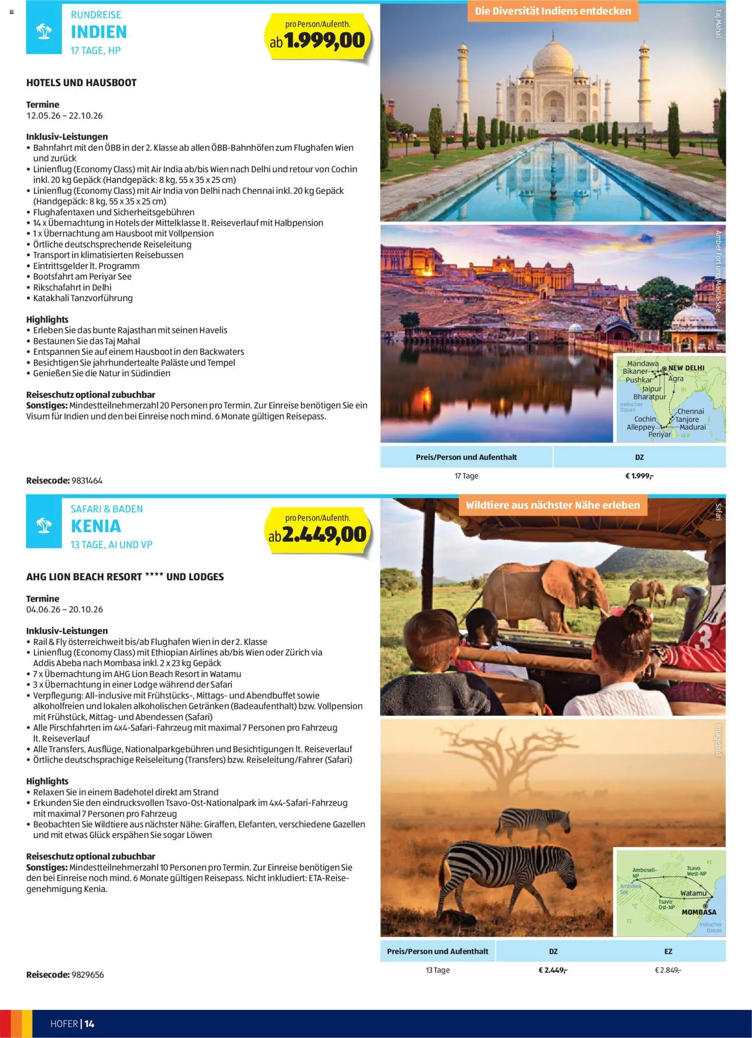 Hofer Wanderlust gültig ab 25.02.2026 | Seite: 14