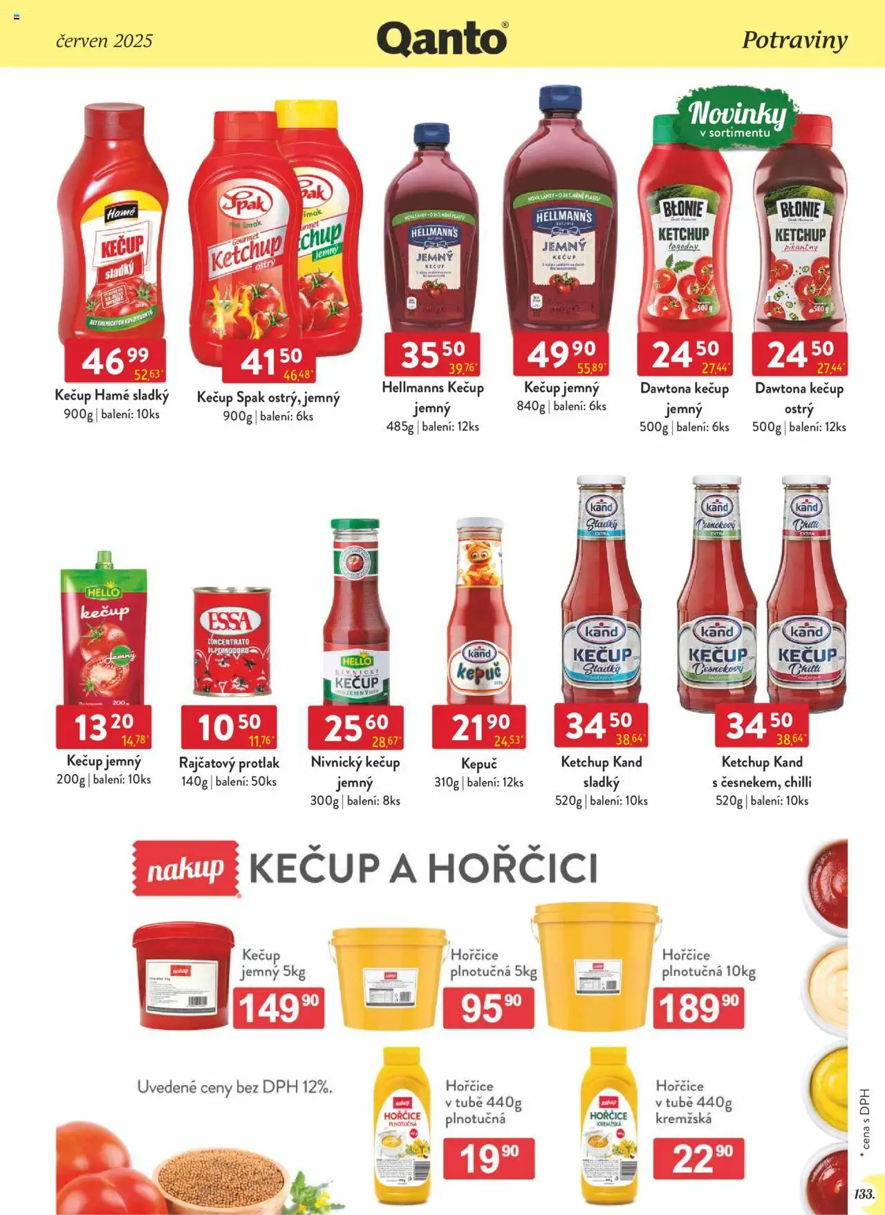 Astur & Qanto leták - Velkoobchod 06/2025 od 01.06.2025 | Strana: 133 | Produkty: Gourmet, Kečup, Hellmann's, Potraviny