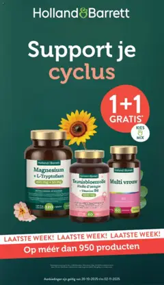 Holland & Barrett - Folder - Voorbeeld van een folder van Holland & Barrett, geldig van 20.10.2025