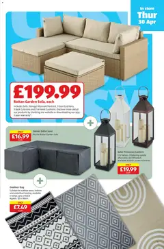 Preview of Aldi - Weekly offers UK Specialbuys valid from 30.04.2026 | Page: 13 | Products: Corner sofa, Rug, Cream, Sofa