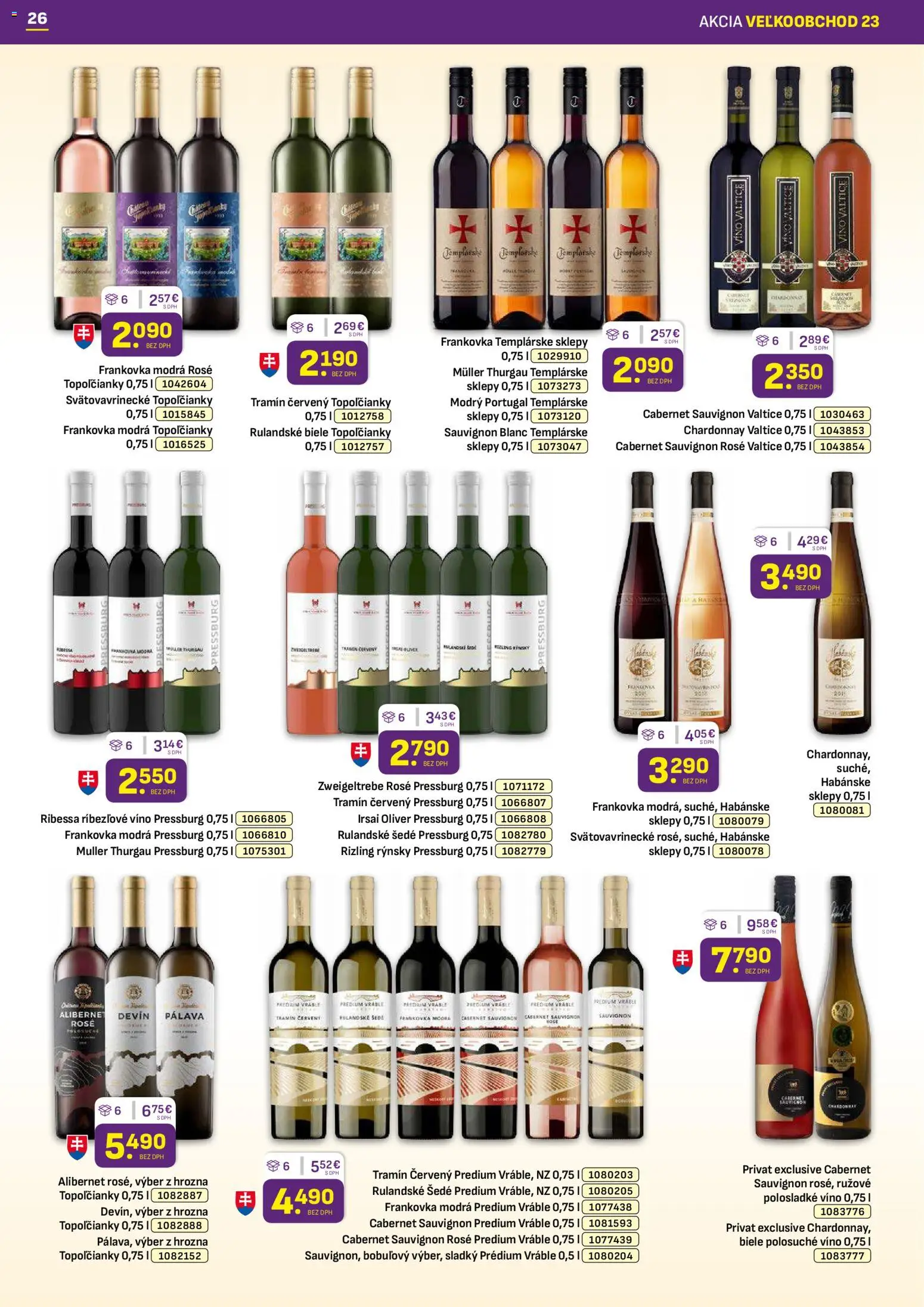 Nové Libex akcie – leták je platný od 17.11.2025 | Strana: 26 | Produkty: Víno, Ríbezľové víno