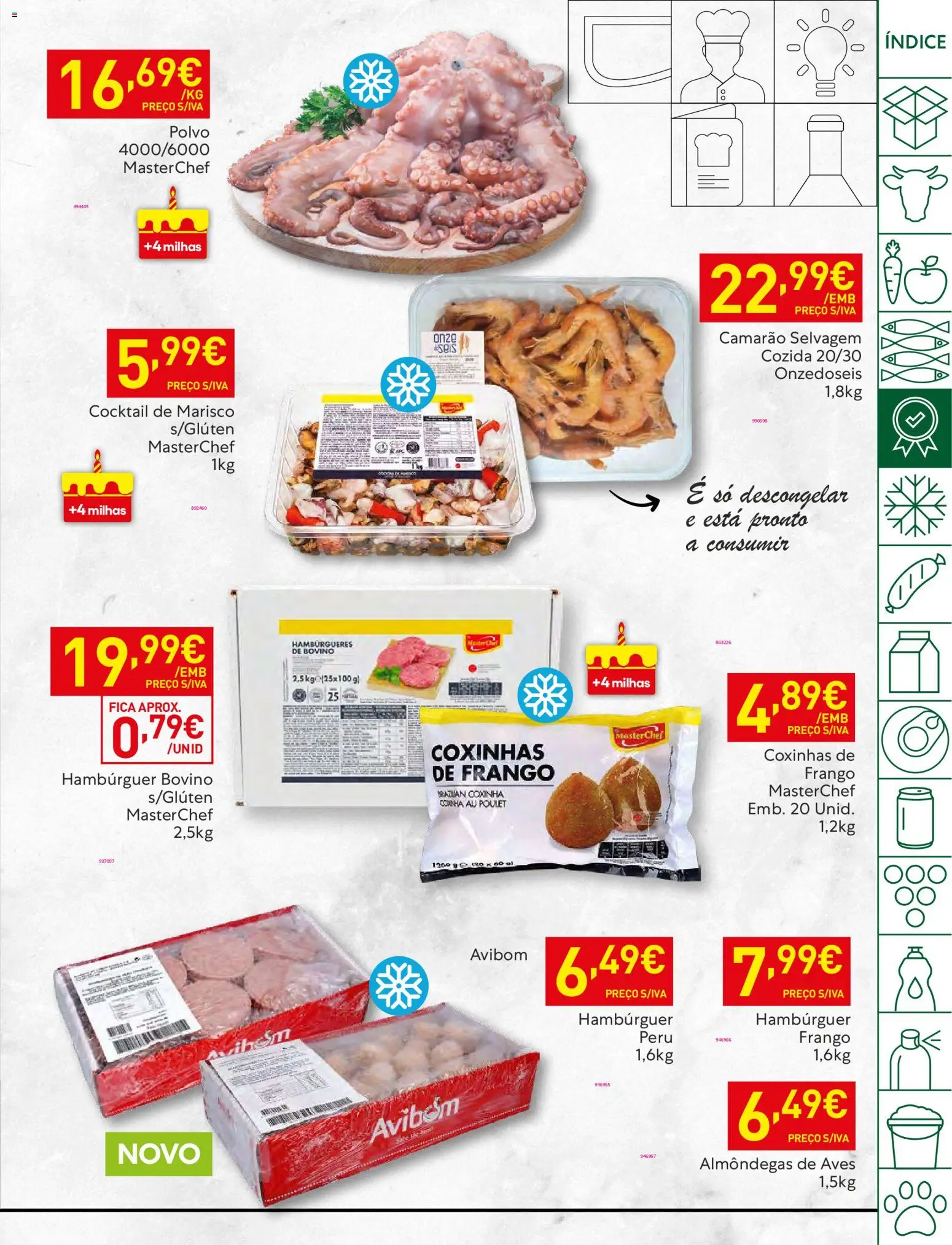 Recheio folheto │ válido de 28.10.2025 | Página: 13 | Produtos: Peru, Polvo, Hambúrguer, Camarão