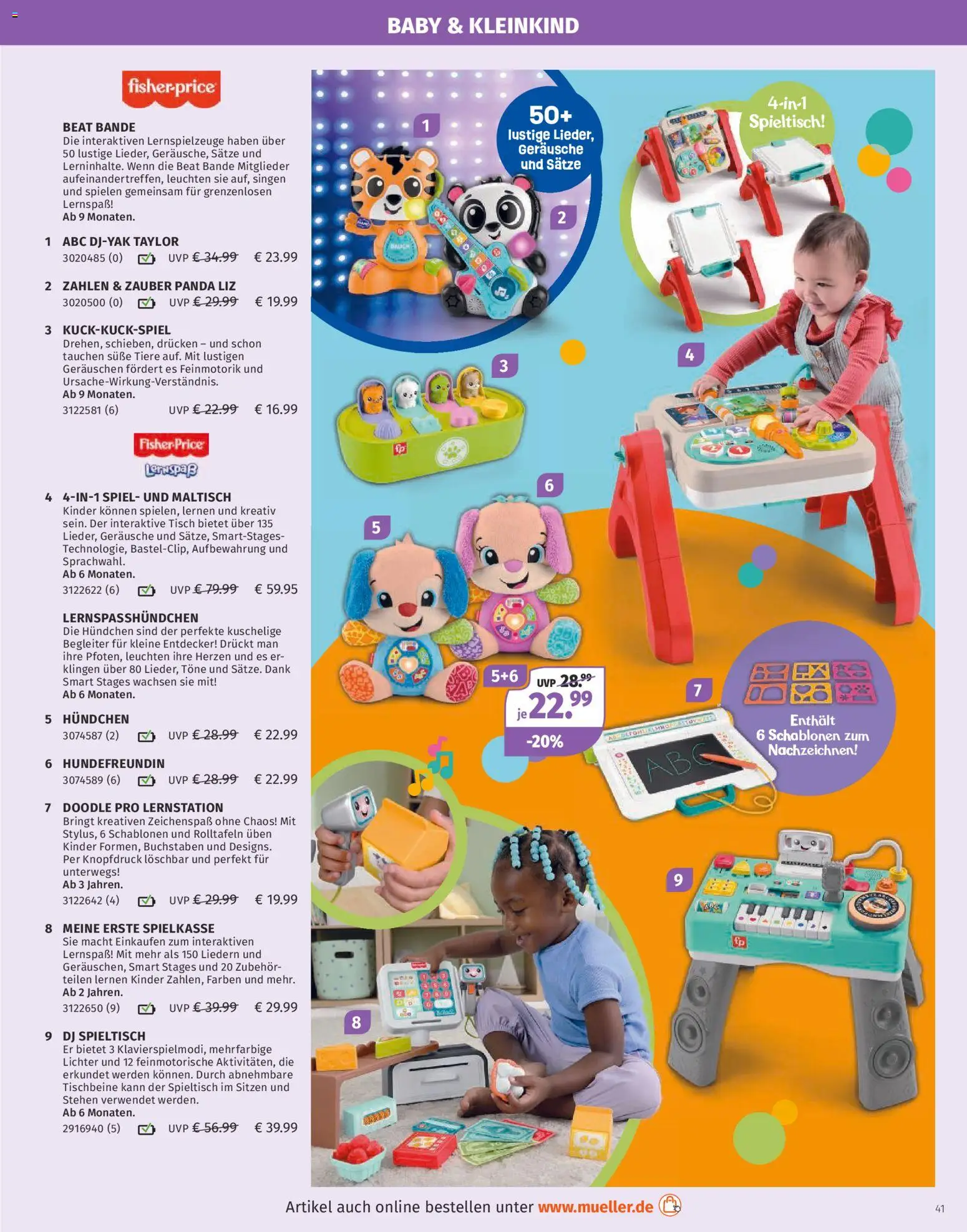 Müller Spielwarenkatalog – gültig ab 27.10.2025 | Seite: 41 | Produkte: Spiel, Tisch