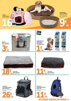 Pré-visualização E.Leclerc Animal válido de 27.01.2026 | Página: 11 | Produtos: Mochila, Colchão, Almofada