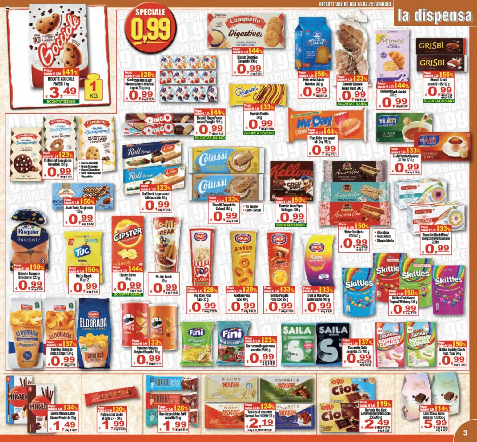 Volantino CTS del 16.01.2026 | Pagina: 3 | Prodotti: Latte, Tubo, The, Stracciatella