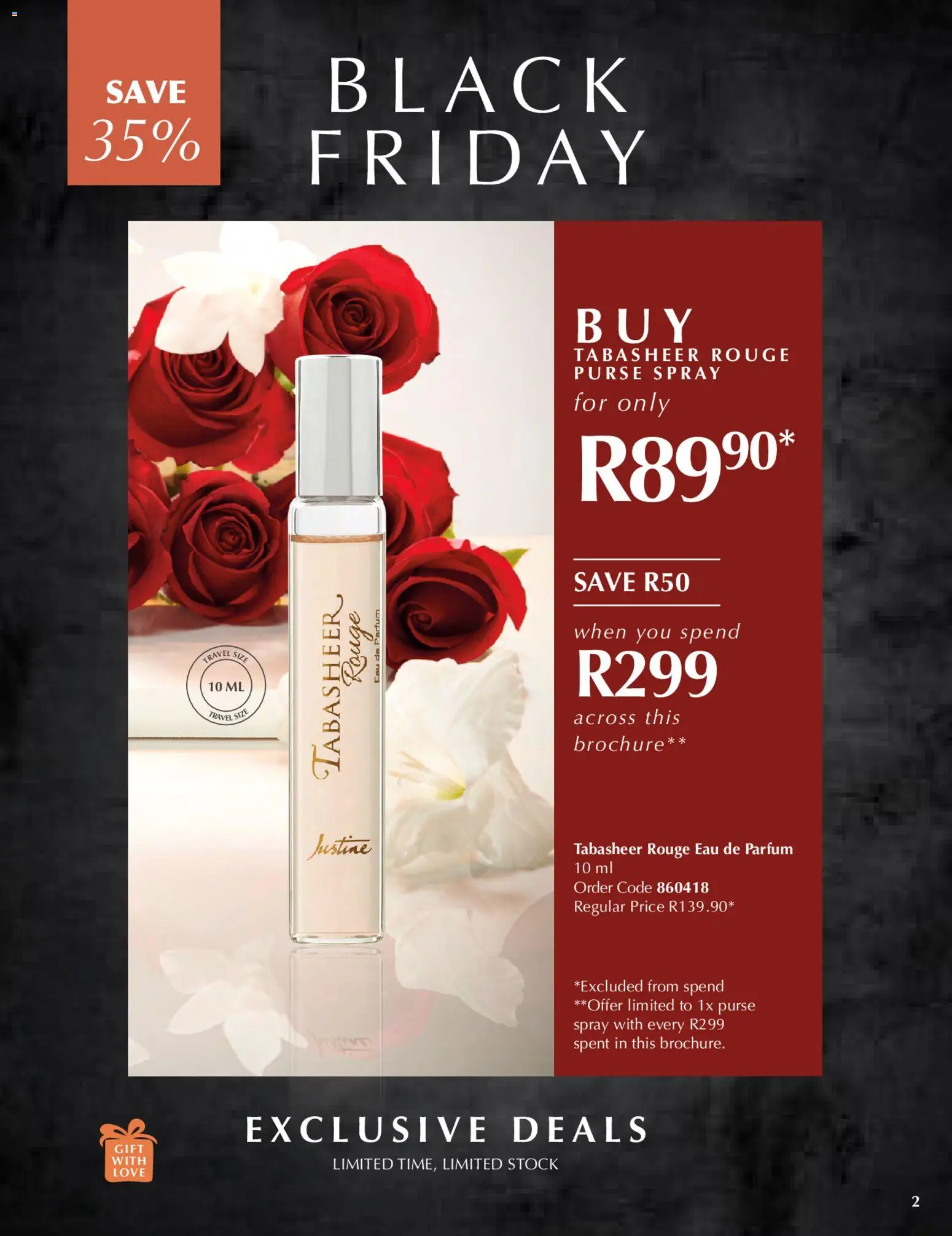 New Justine catalogue – valid from 28.11.2025 | Page: 2 | Products: Purse, Stock, Purse spray