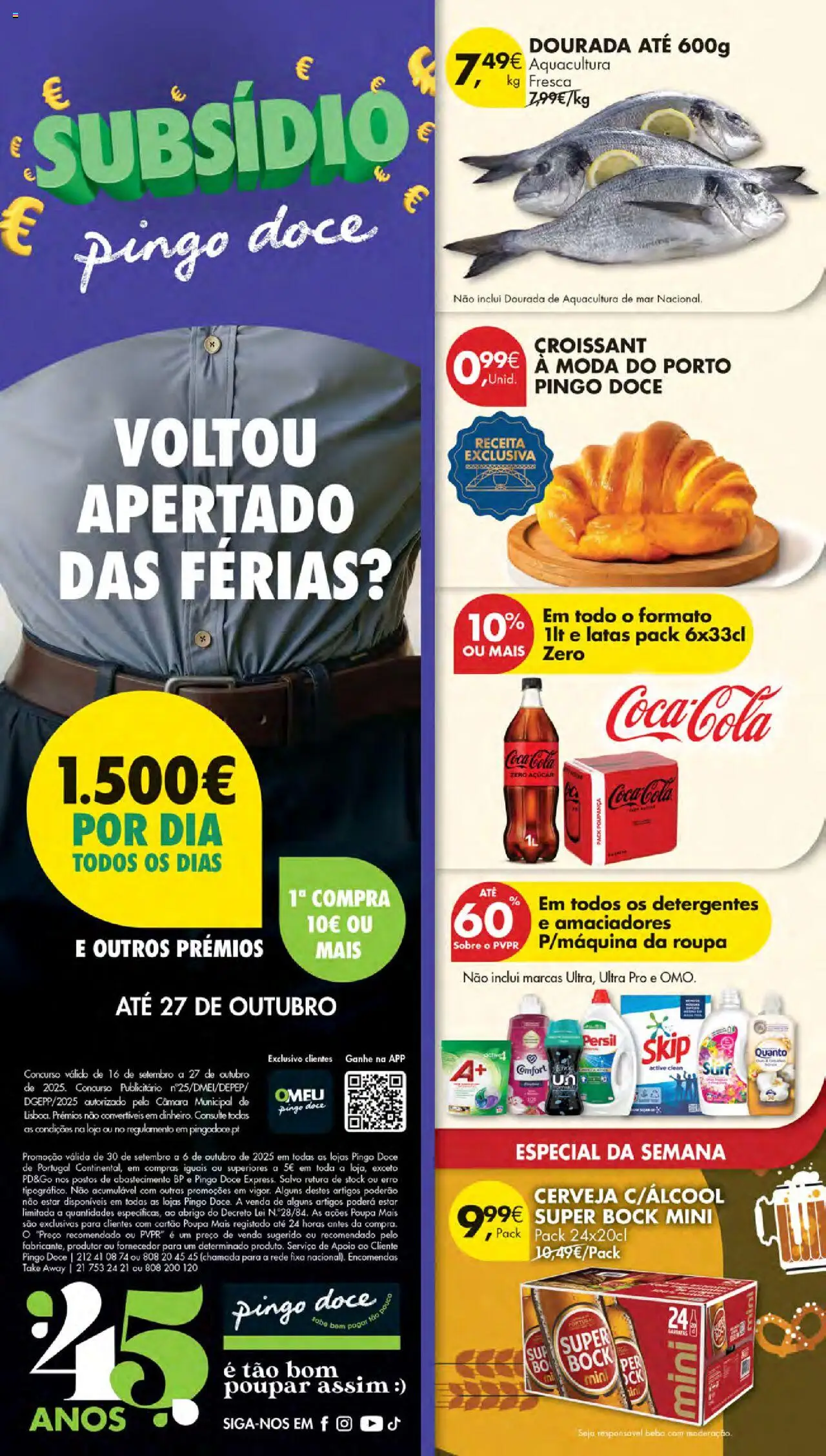 Pingo Doce Poupe Esta Semana Madeira │ válido de 30.09.2025 | Página: 48 | Produtos: Cerveja, Açúcar, Coca-cola, Soda