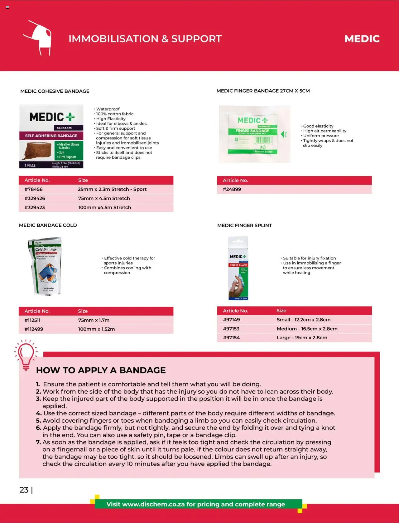 Dis-Chem - HomeCare Catalogue │ valid from 01.01.2025 | Page: 26 | Products: Tape