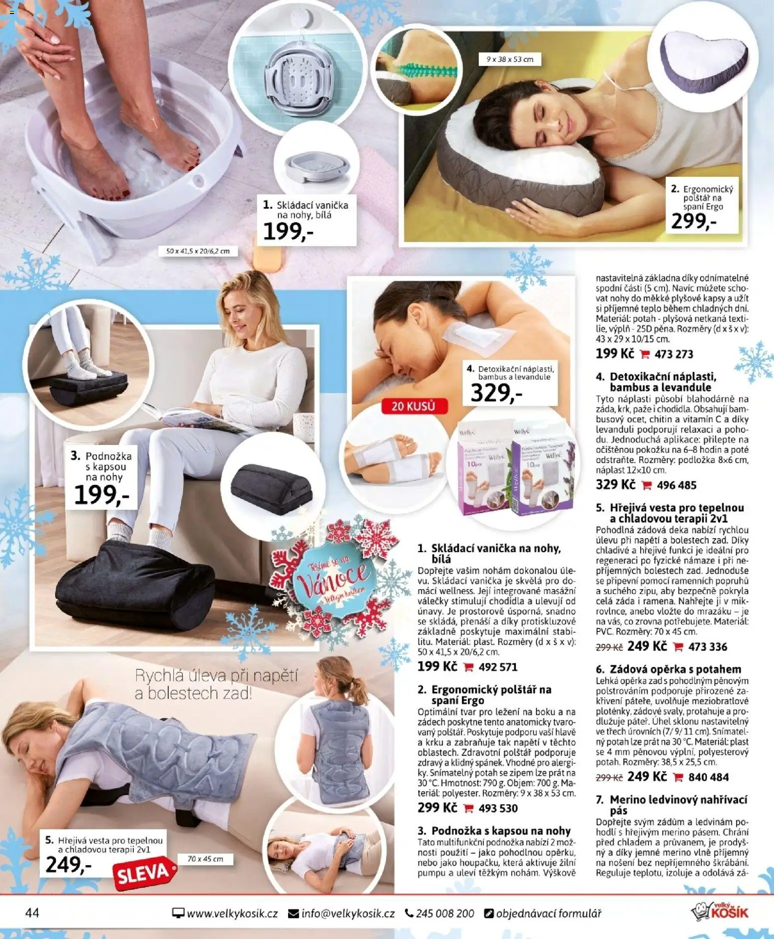 Velký Košík katalog prosinec 2025 od 01.12.2025 | Strana: 44 | Produkty: Vitamin c, Vesta, Náplast, Polštář