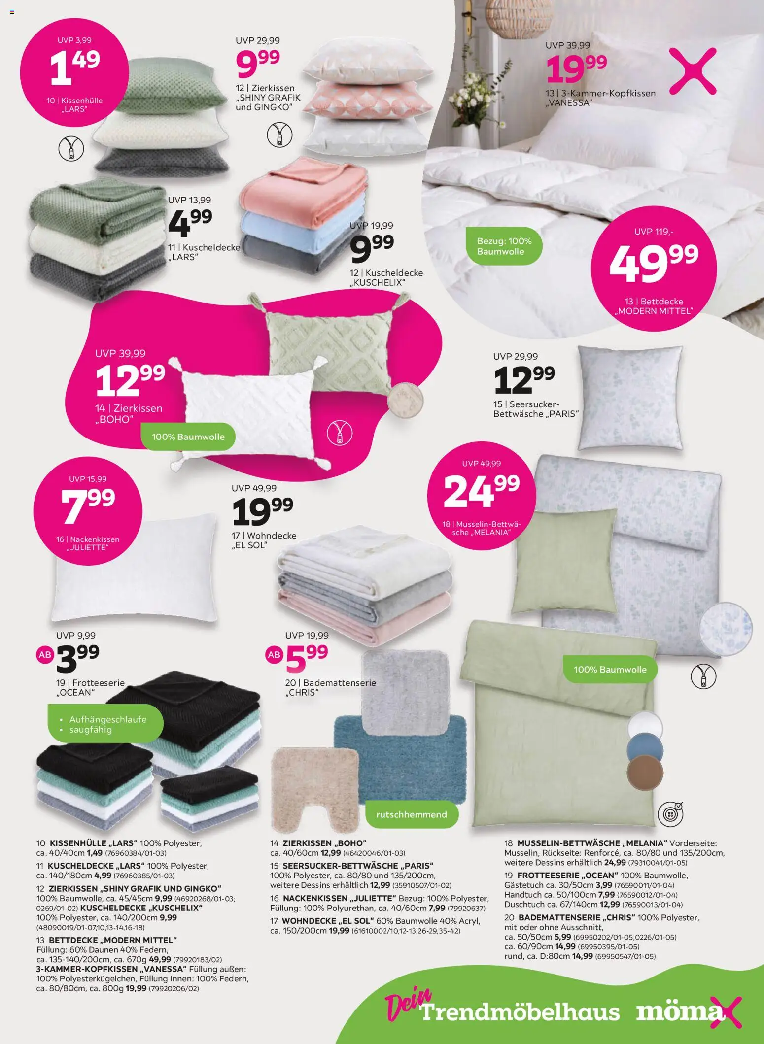 Mömax Prospekt 	 – gültig ab 20.04.2026 | Seite: 13 | Produkte: Bettwäsche, Bettdecke