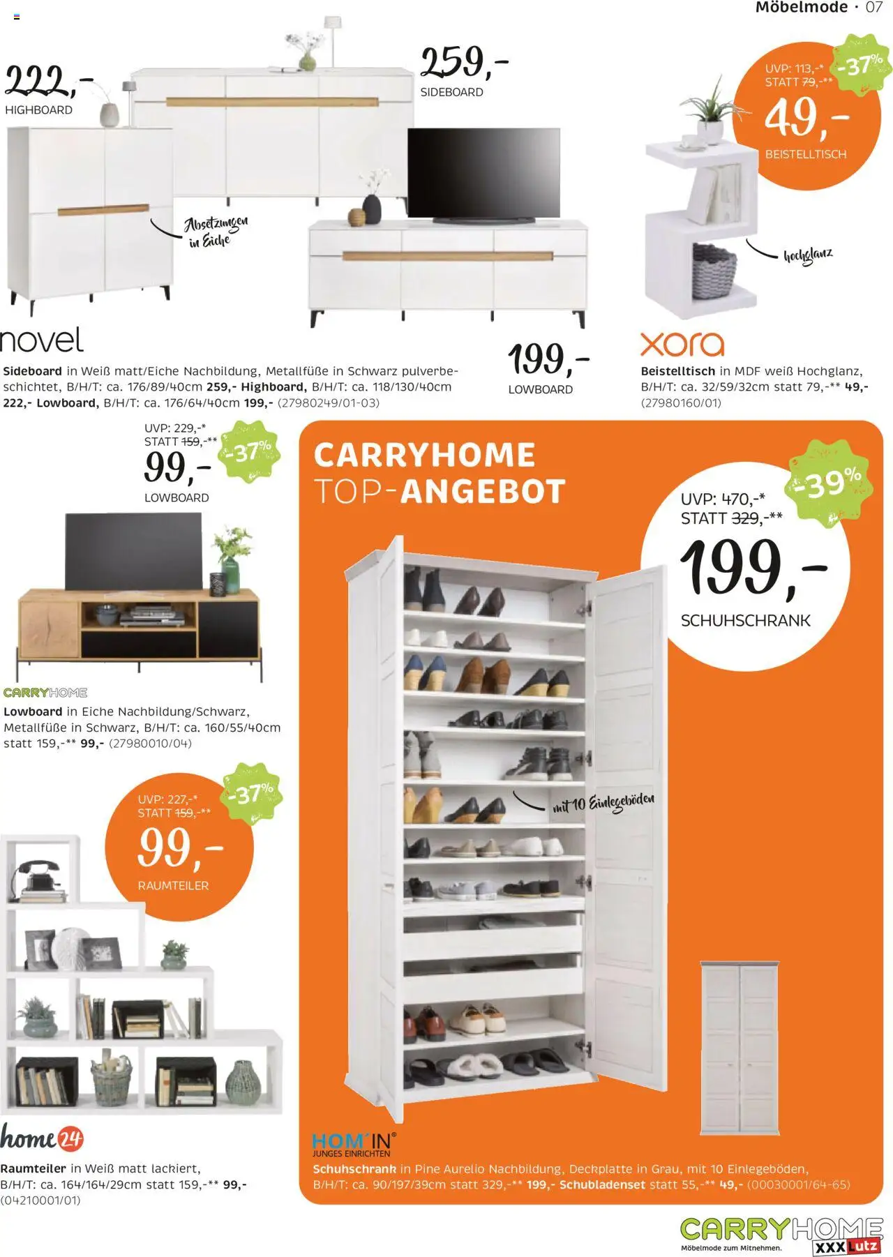 XXXLutz Carry Home gültig ab 21.10.2025 | Seite: 7