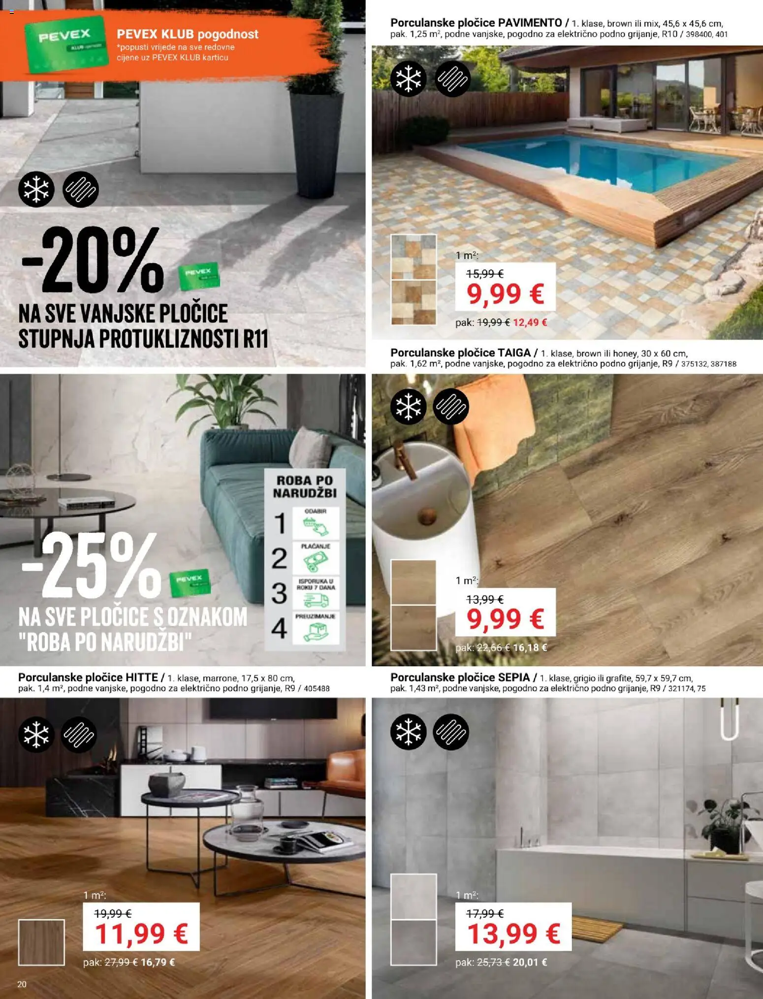 Pevex katalog | vrijedi od 05.02.2026 | Stranica: 20 | Proizvodi: Pločice