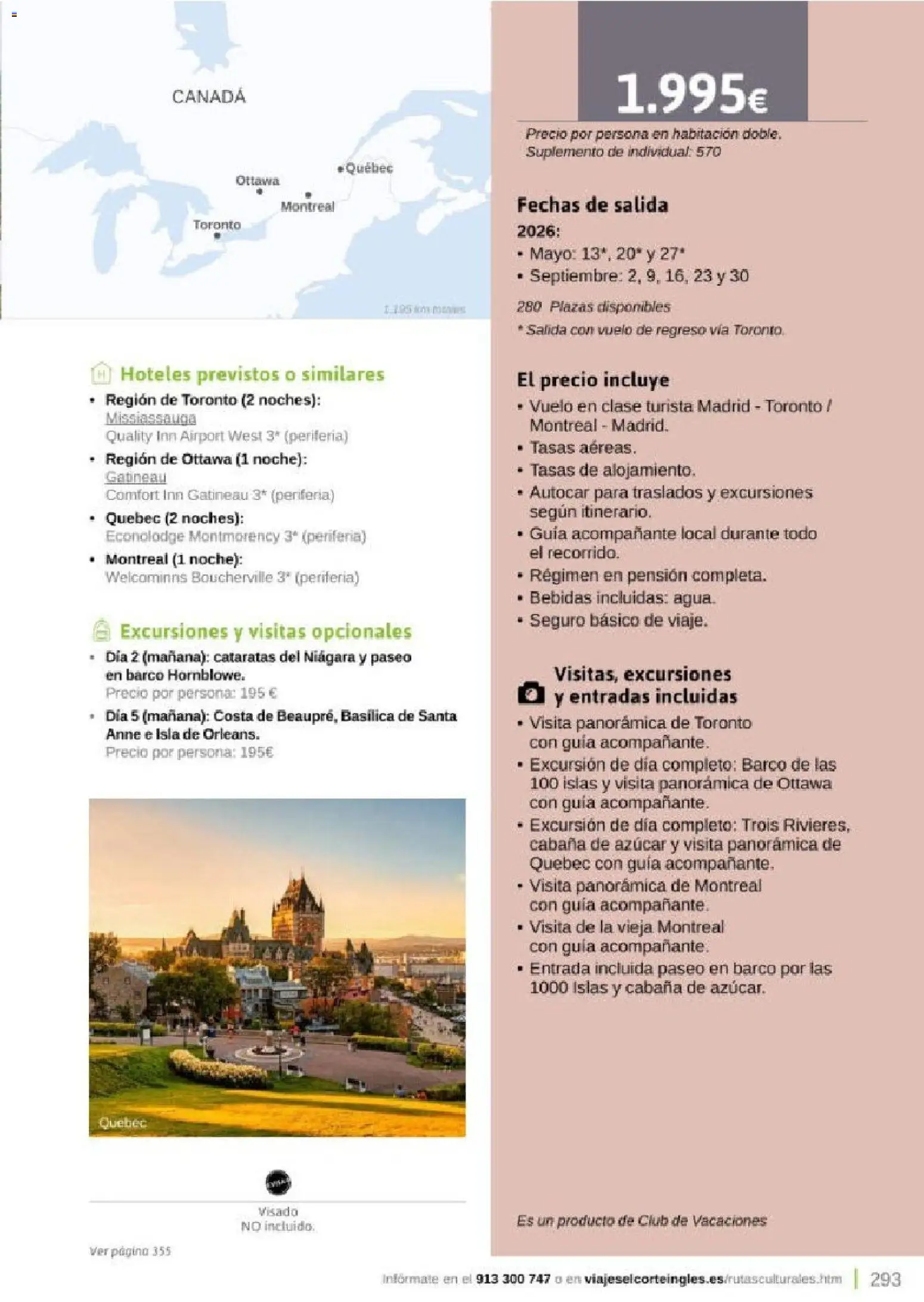 Viajes El Corte Inglés Rutas Culturales de la Comunidad de Madrid │ válido desde el 01.04.2026 | Página: 293