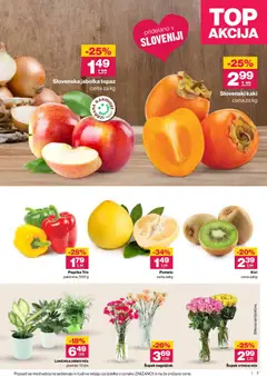 Mercator katalog akcije – veljaven od 20.11.2025 | Stran: 7 | Izdelki: Kaki, Paprika, Jabolka, Kivi