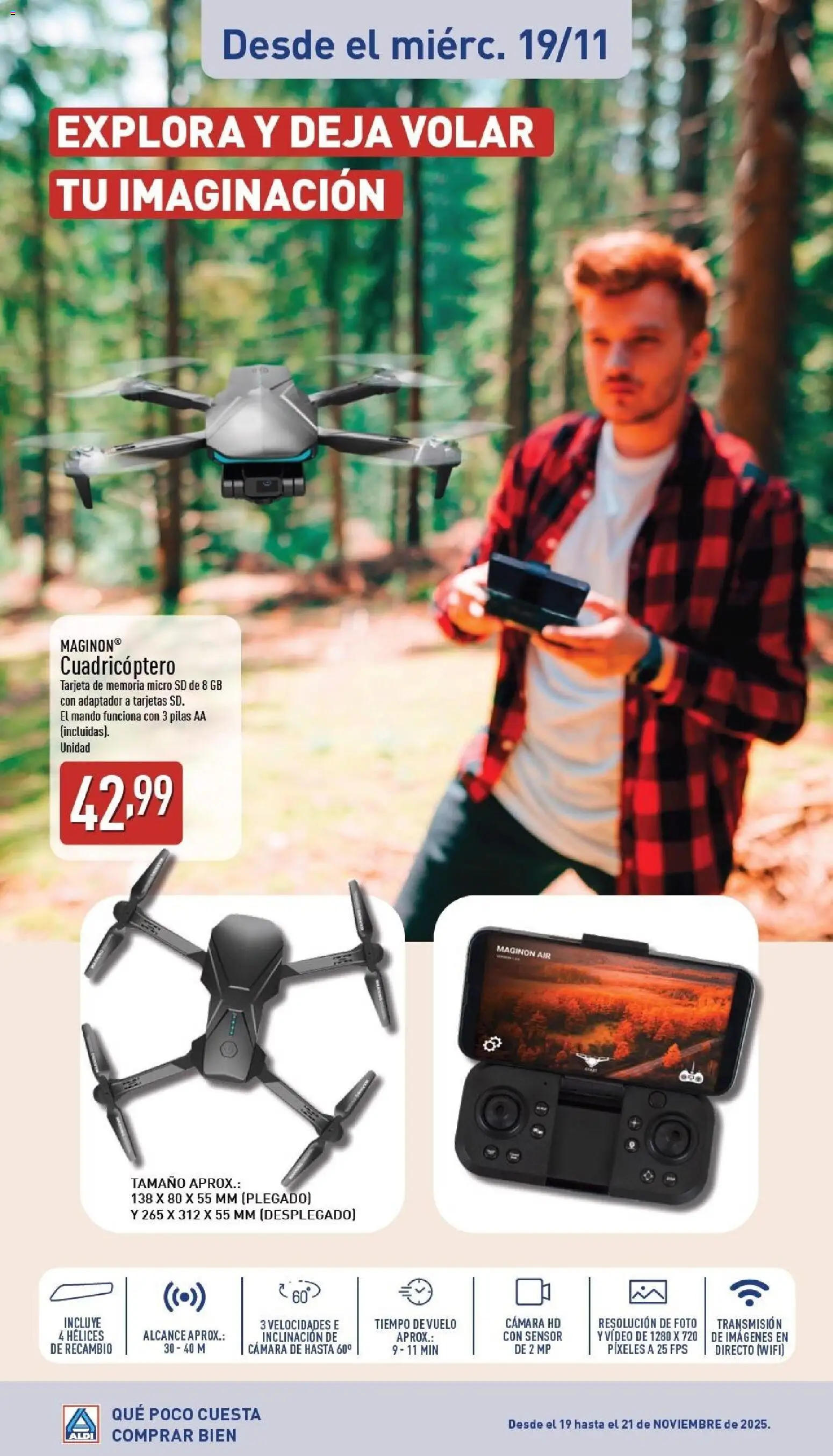 Aldi folleto Baleares │ válido desde el 02.11.2025 | Página: 68 | Productos: Drone, Κοσμήματα, Tarjeta de memoria, Adaptador