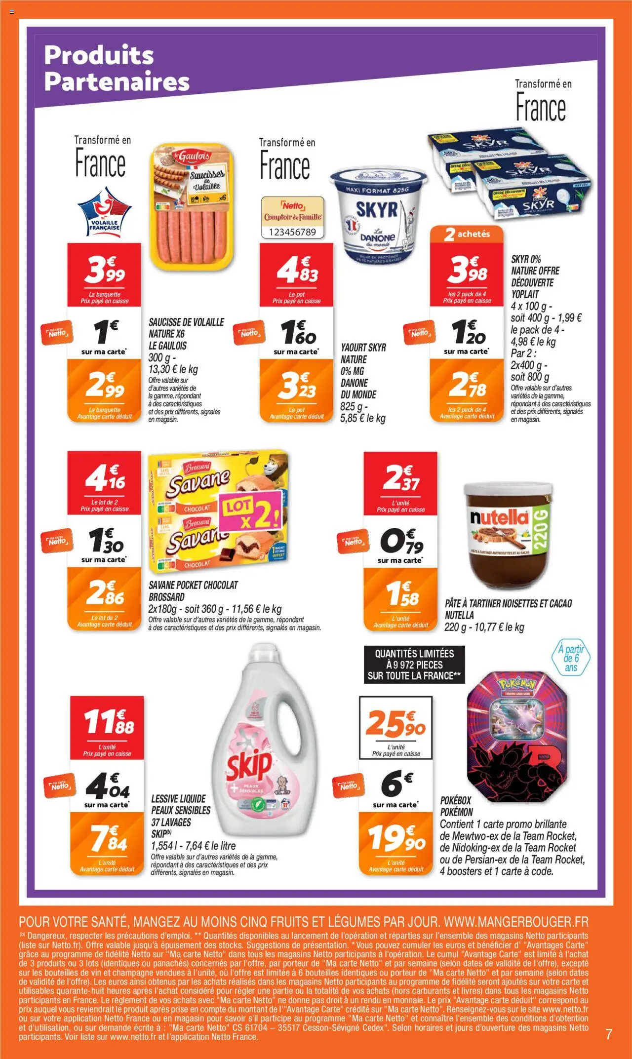 {H1} | Page: 7 | Produits: Champagne, Prise, Lessive, Nutella