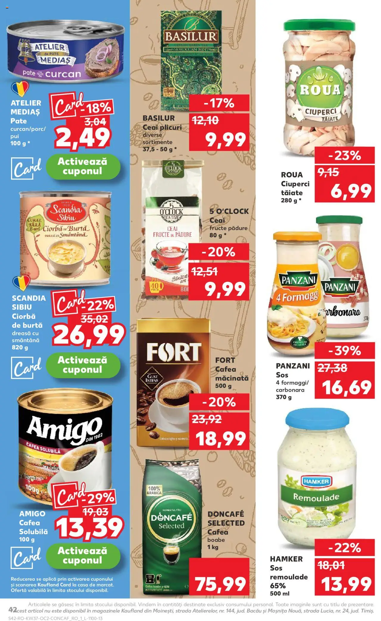 Kaufland RO akciós ujság - amely érvényes a következő dátumtól: 10.09.2025 | Oldal: 42 | Termékek: Tea