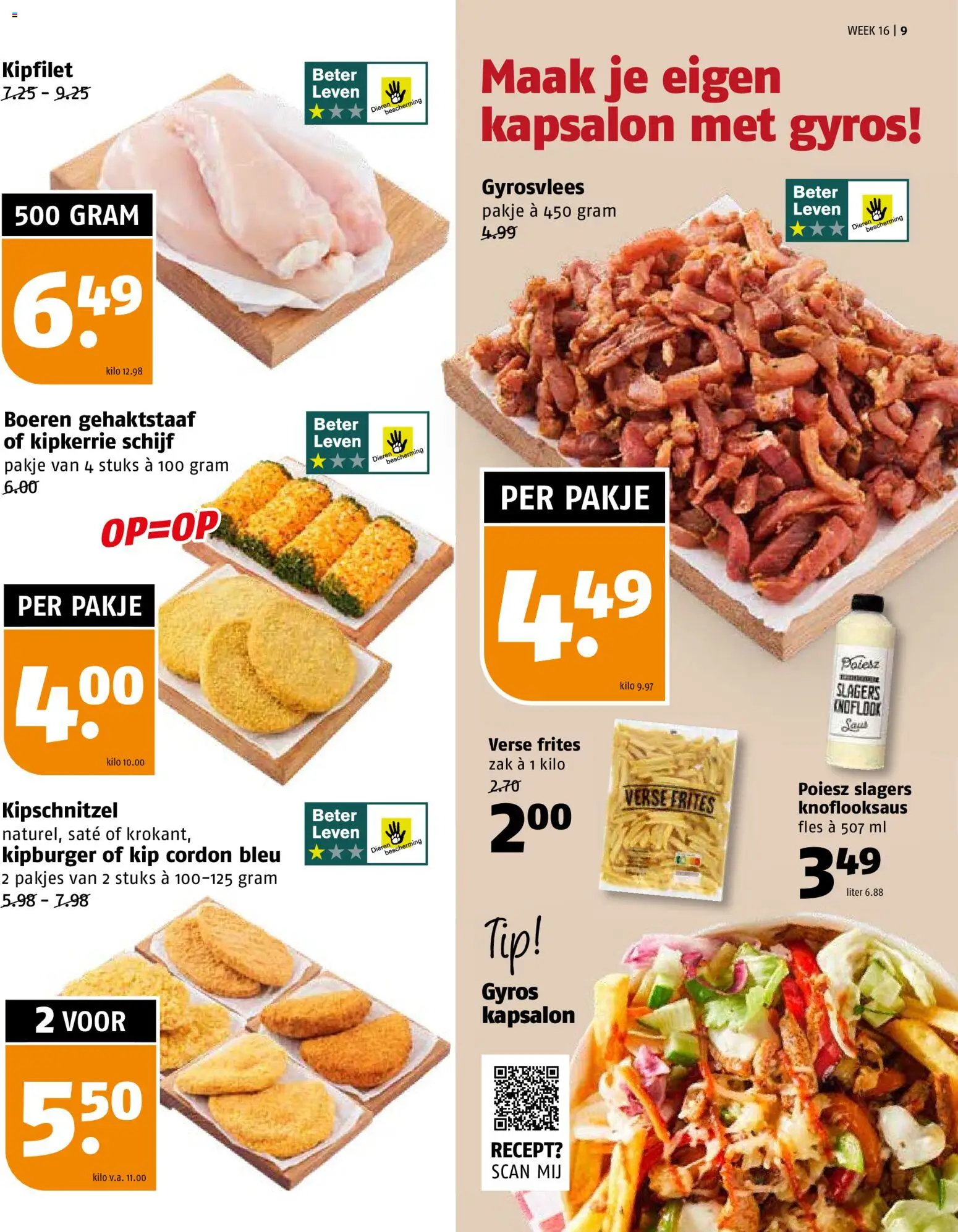 {H1} | Pagina: 9 | Producten: Lapzselatin, Schijf, Zak, Kip