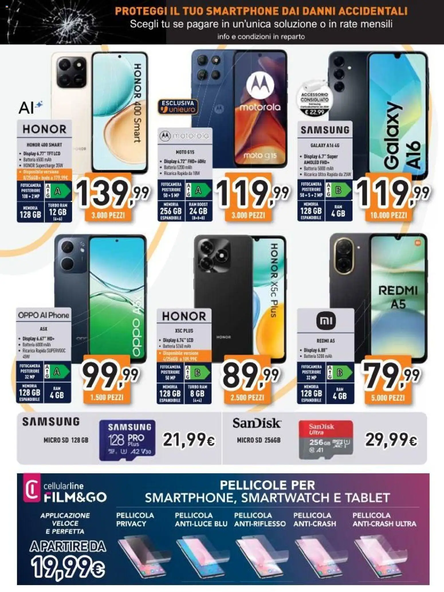 Volantino Unieuro del 26.11.2025 | Pagina: 14 | Prodotti: Tablet, Batteria, Batterie, Samsung