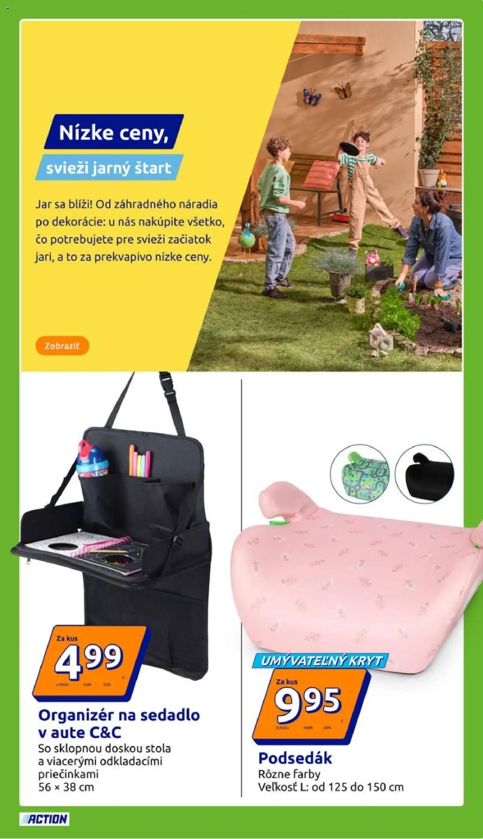 Nové Action akcie – leták je platný od 01.04.2026 | Strana: 19 | Produkty: Organizér, Jar