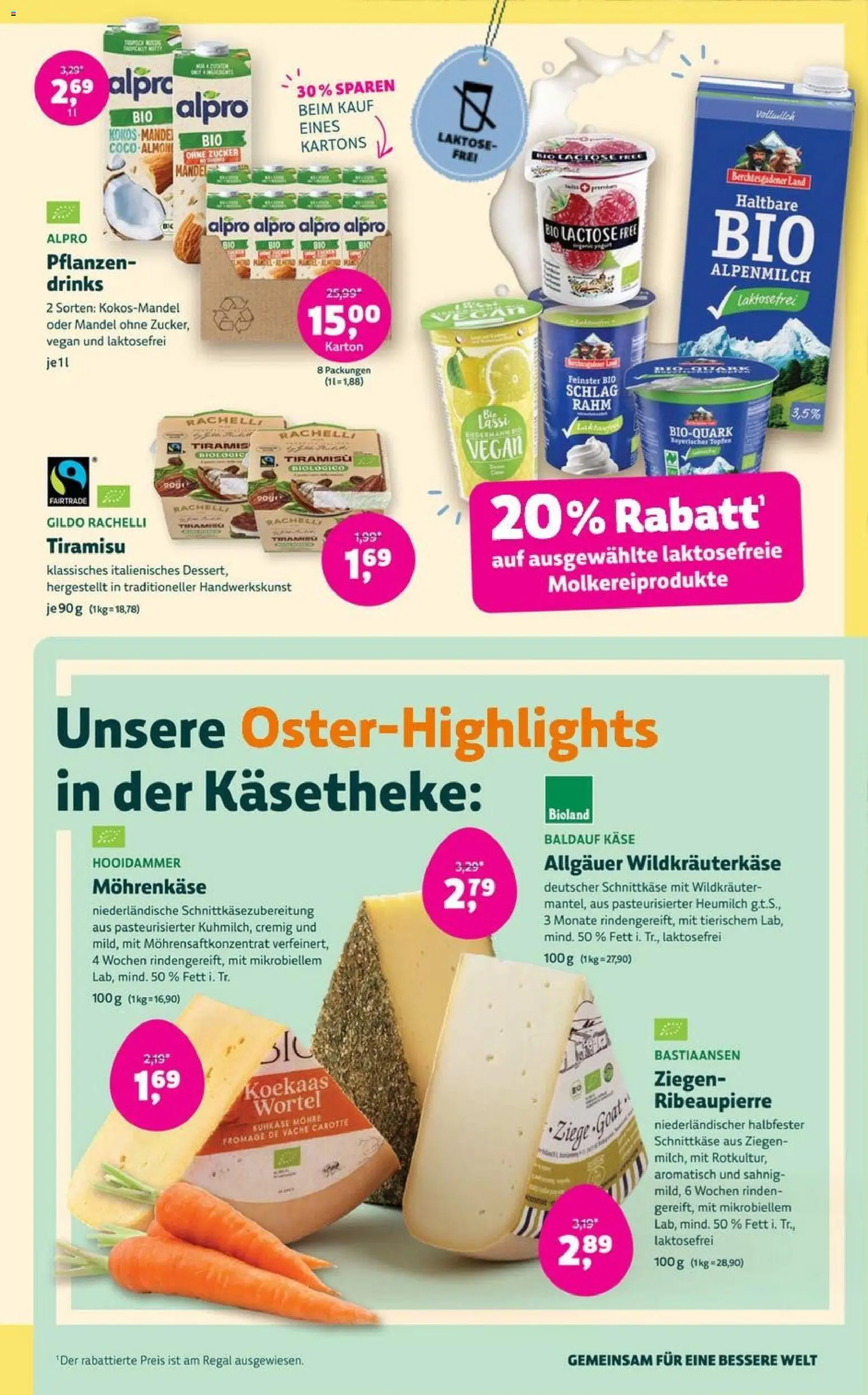 Denns BioMarkt Angebote – gültig ab 25.03.2026 | Seite: 9 | Produkte: Käse, Regal, Alpro, Zucker