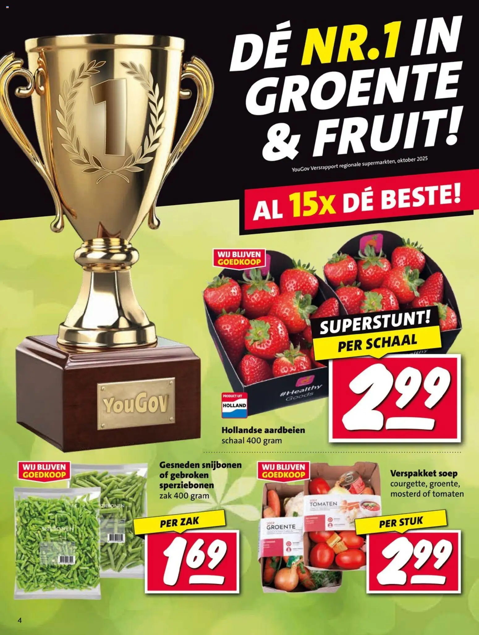 {H1} | Pagina: 4 | Producten: Tomaten, Schaal, Zak, Fruit