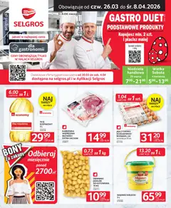 Pogląd oferty "Selgros cash&carry gazetka - Oferta dla gastronomii" - ważna od 26.03.2026