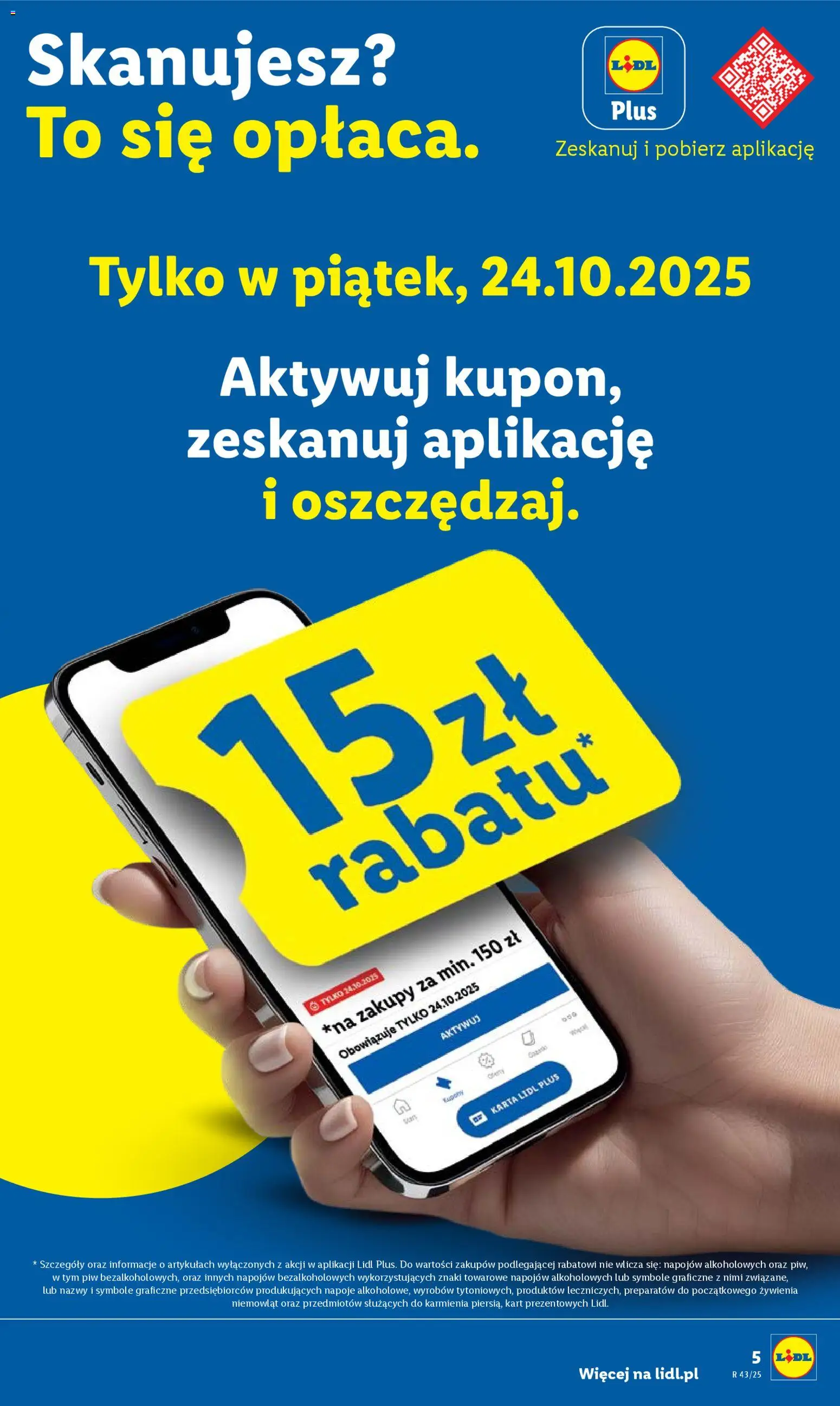 Lidl Gazetka od 23.10.2025 | Strona: 5 | Produkty: Karta, Napoje