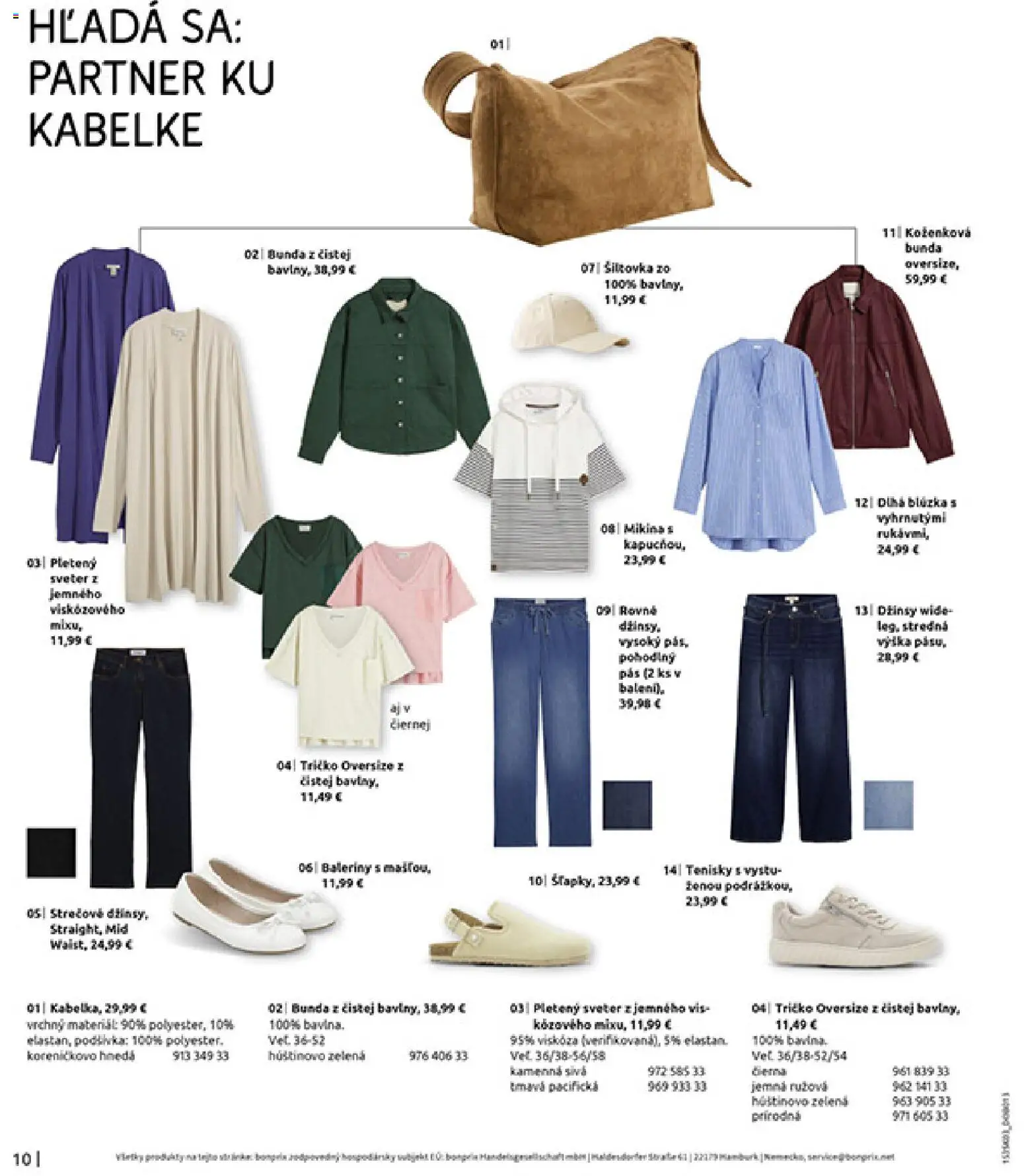 Nové Bonprix akcie – leták je platný od 10.03.2026 | Strana: 12 | Produkty: Pás, Blúzka, Sveter, Bunda