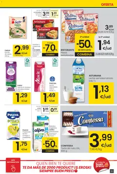 Vista previa Eroski - Center válido desde el 05.01.2026 | Página: 15 | Productos: Leche sin lactosa, Δοχείο φοντί, Leche, Pasta