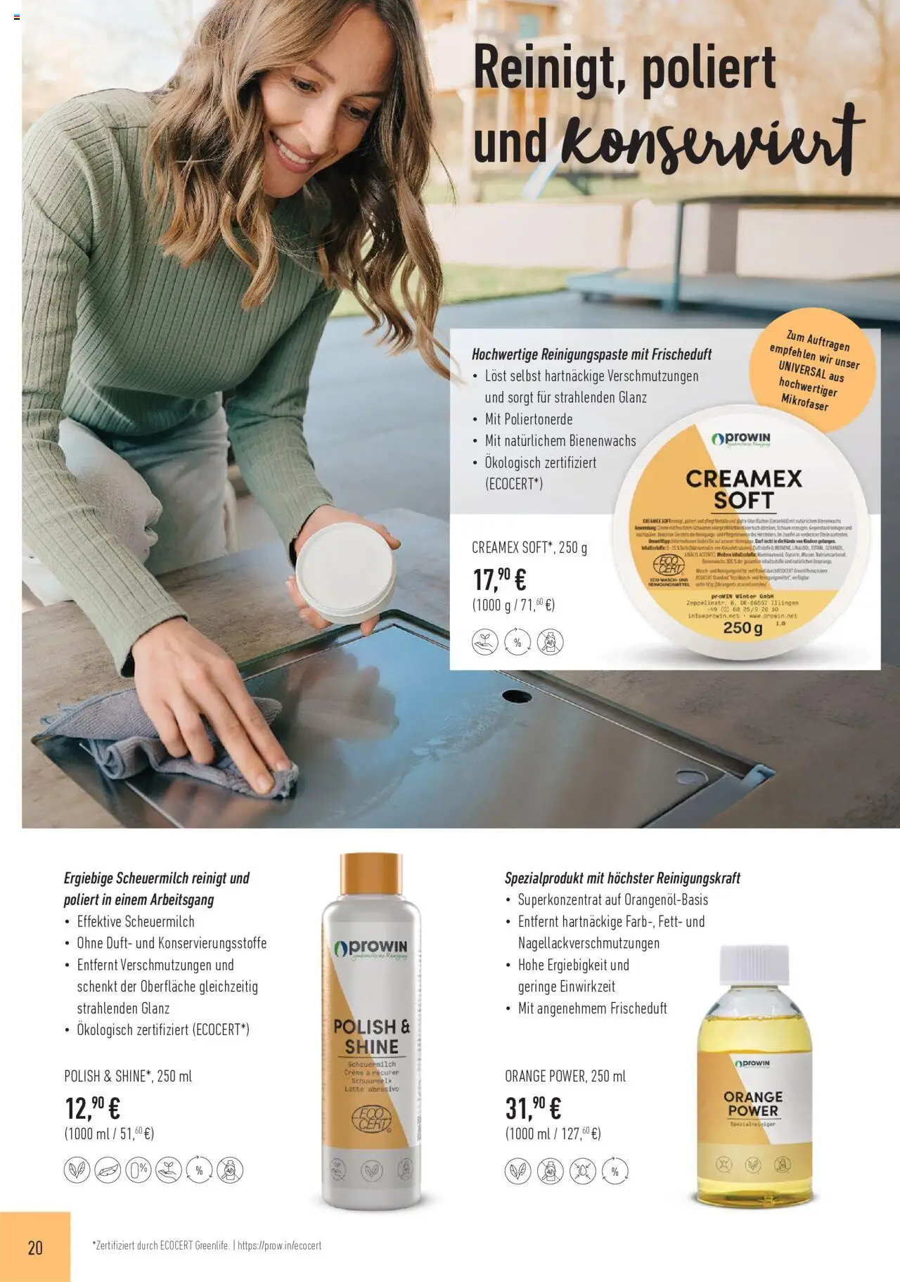 Katalog ProWin Juli/Dezember 2025 - gültig ab dem 01.07.2025 | Seite: 20 | Produkte: Duft, Creme