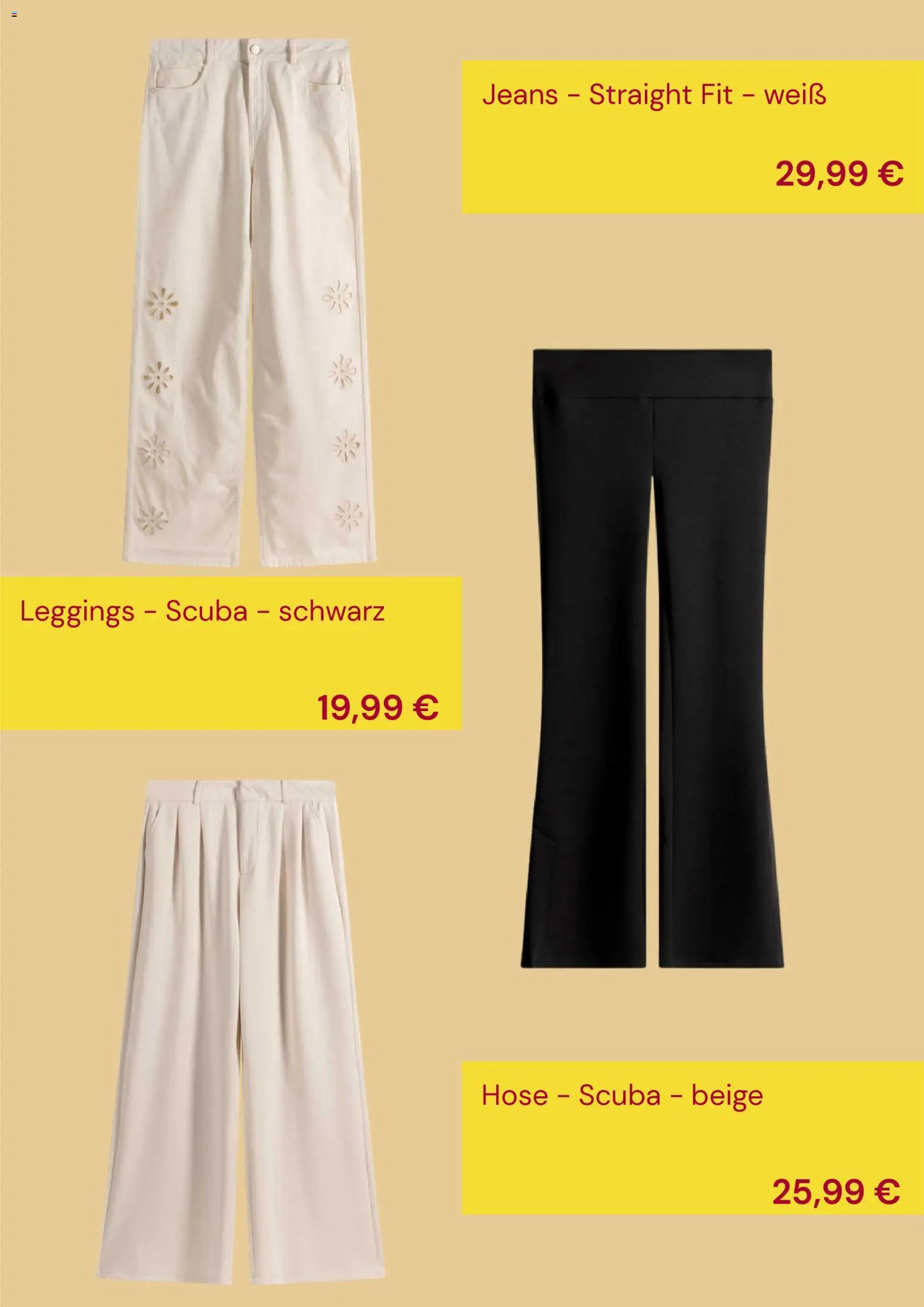 Takko Prospekt 	 – gültig ab 17.03.2026 | Seite: 4 | Produkte: Hose, Leggings, Jeans
