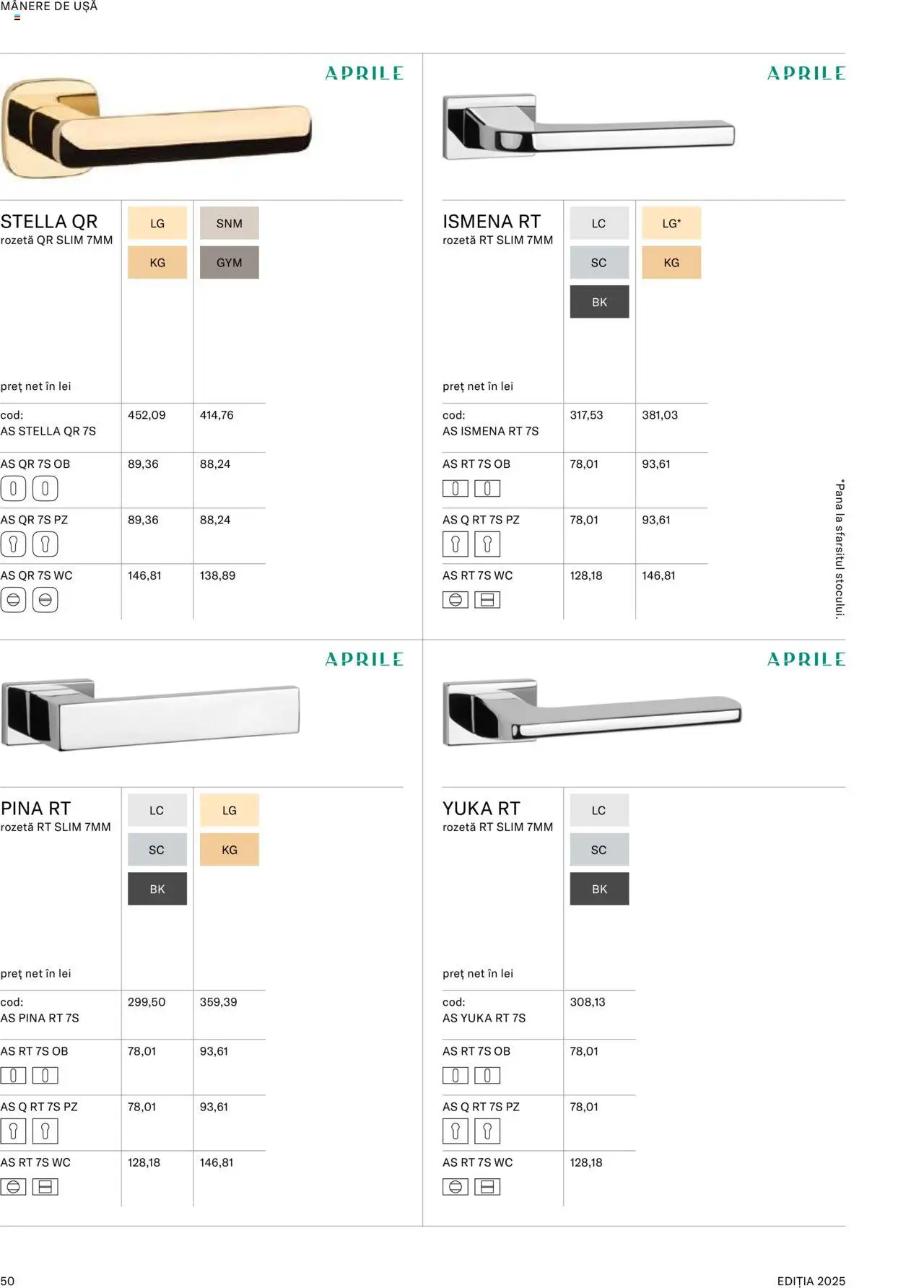 Noul catalog Proges – valabil de la 08.09.2025 | Pagină: 52 | Produse: Ușă
