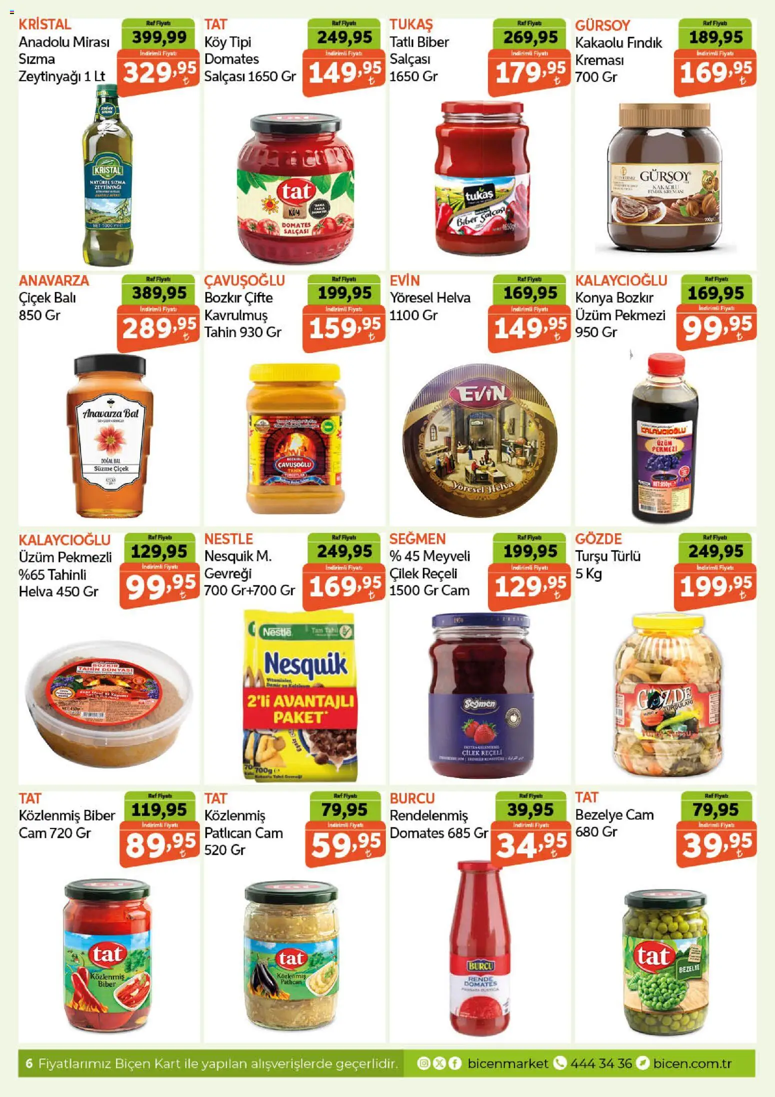 Biçen Market Katalog - 05.11.2025 tarihinden itibaren geçerlidir | Sayfa: 6 | Ürünler: Raf, Rende, Domates, Bezelye